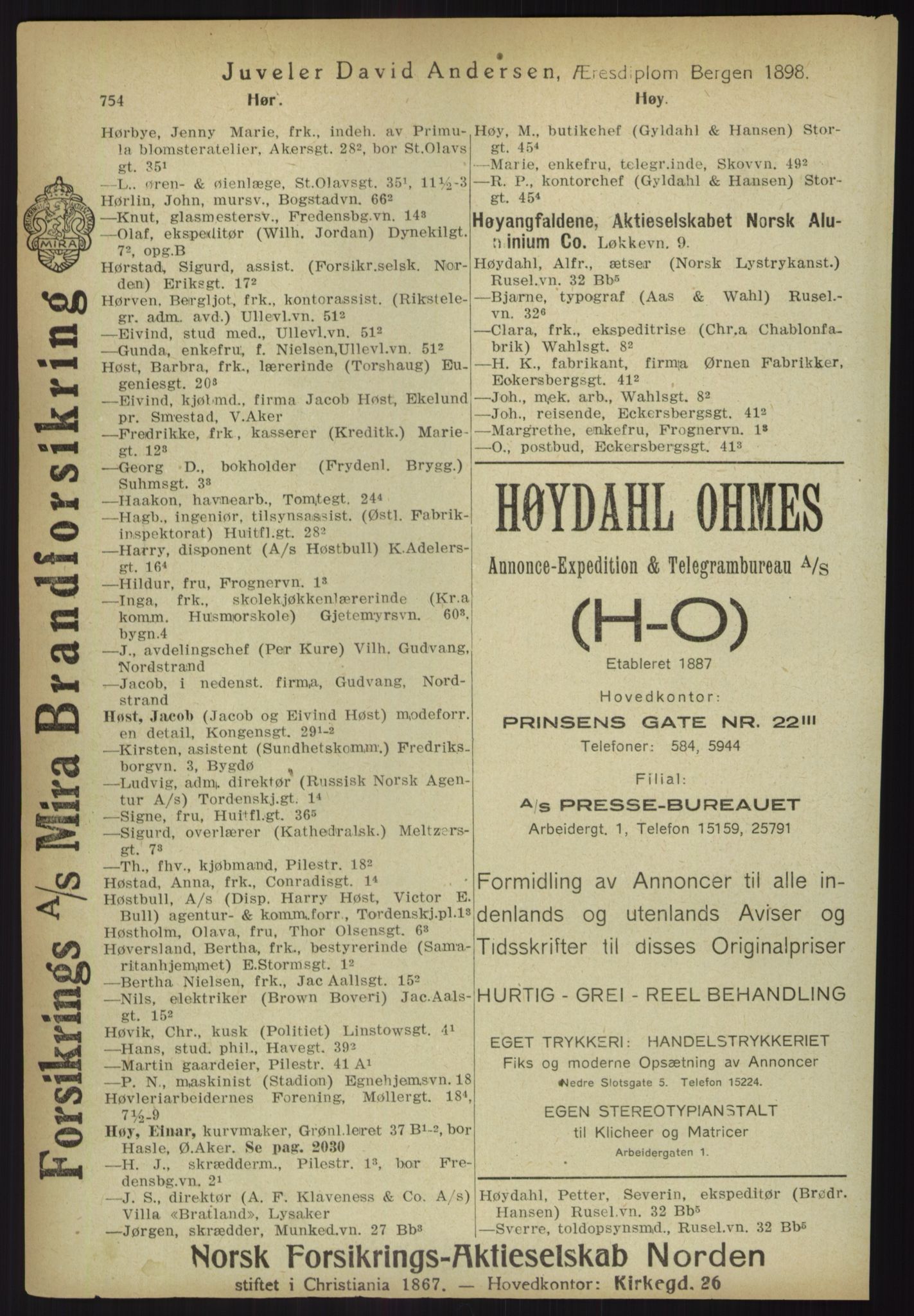 Kristiania/Oslo adressebok, PUBL/-, 1918, p. 779