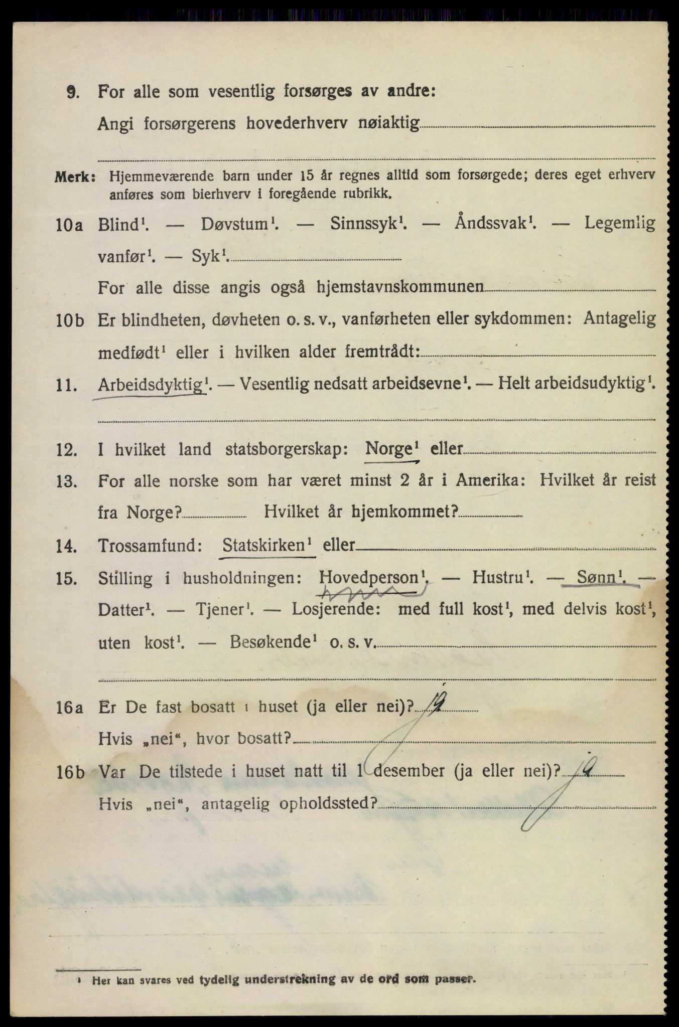 SAKO, 1920 census for Sauherad, 1920, p. 2308