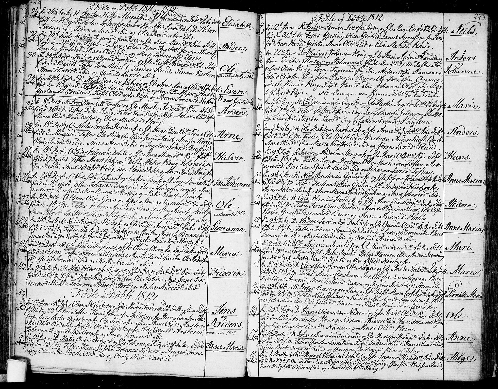 Rakkestad prestekontor Kirkebøker, SAO/A-2008/F/Fa/L0005: Parish register (official) no. I 5, 1784-1814, p. 228-229