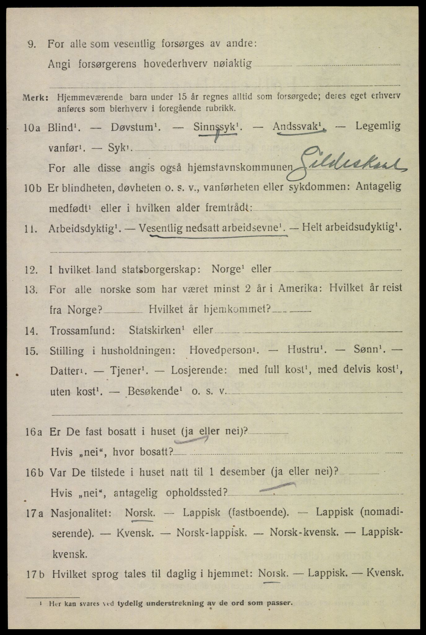 SAT, 1920 census for Bodin, 1920, p. 3975