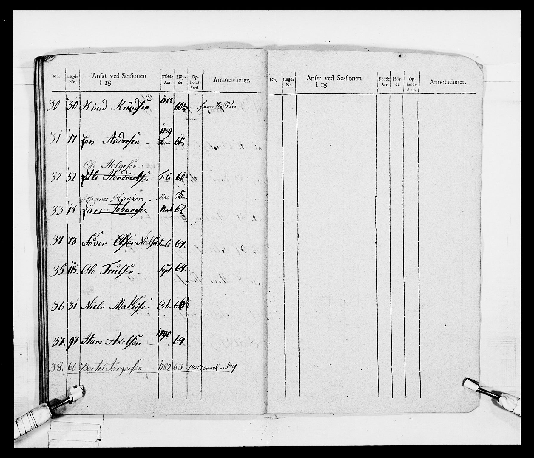 Generalitets- og kommissariatskollegiet, Det kongelige norske kommissariatskollegium, AV/RA-EA-5420/E/Eh/L0047: 2. Akershusiske nasjonale infanteriregiment, 1791-1810, p. 192