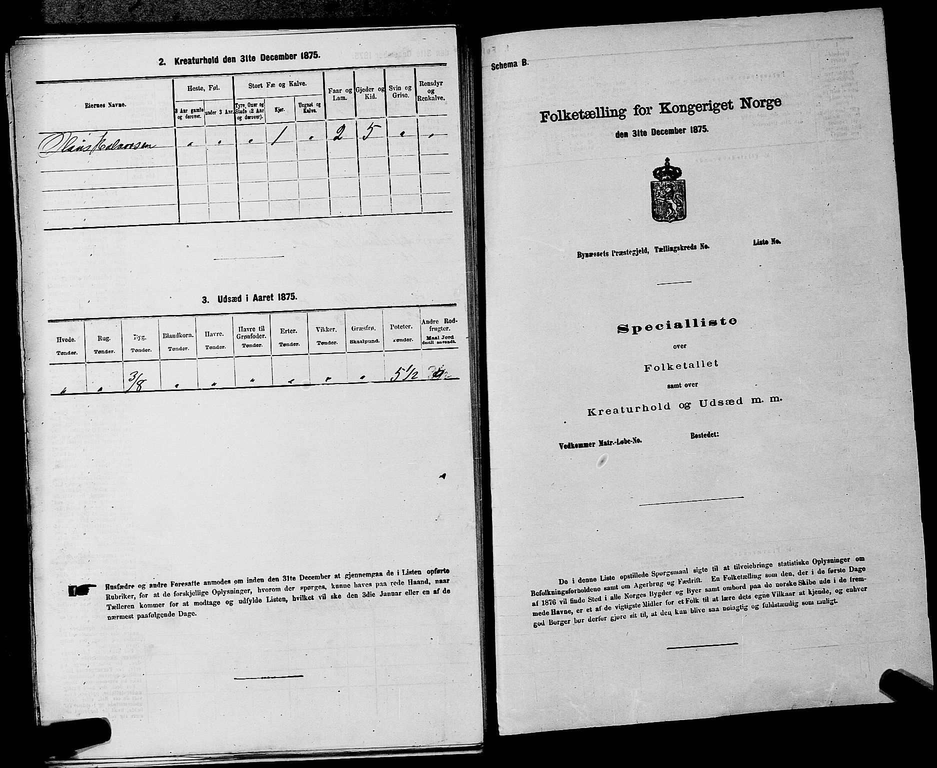 SAKO, 1875 census for 0830P Nissedal, 1875, p. 109