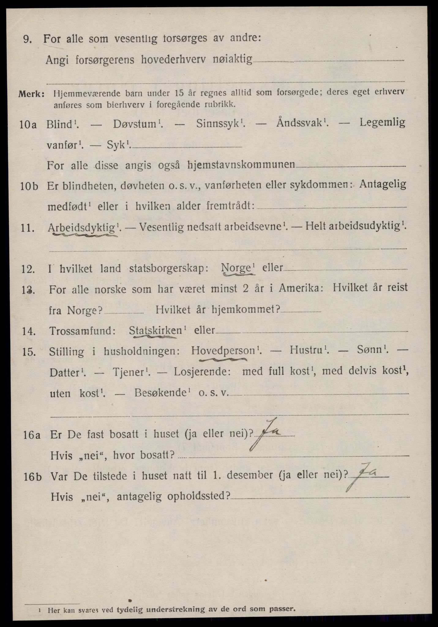 SAT, 1920 census for Kvernes, 1920, p. 752