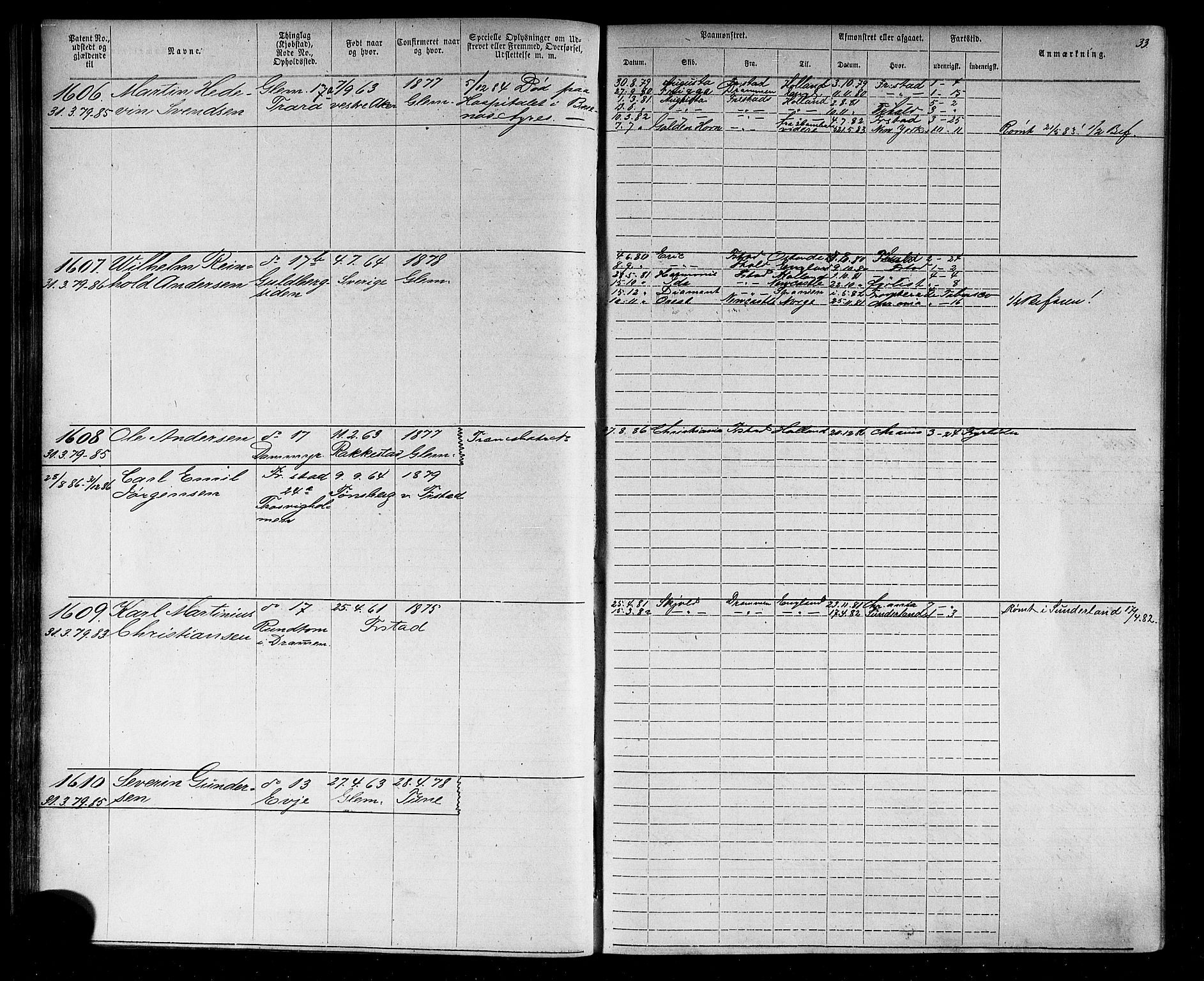 Fredrikstad mønstringskontor, SAO/A-10569b/F/Fc/Fca/L0004: Annotasjonsrulle, 1885-1893, p. 35