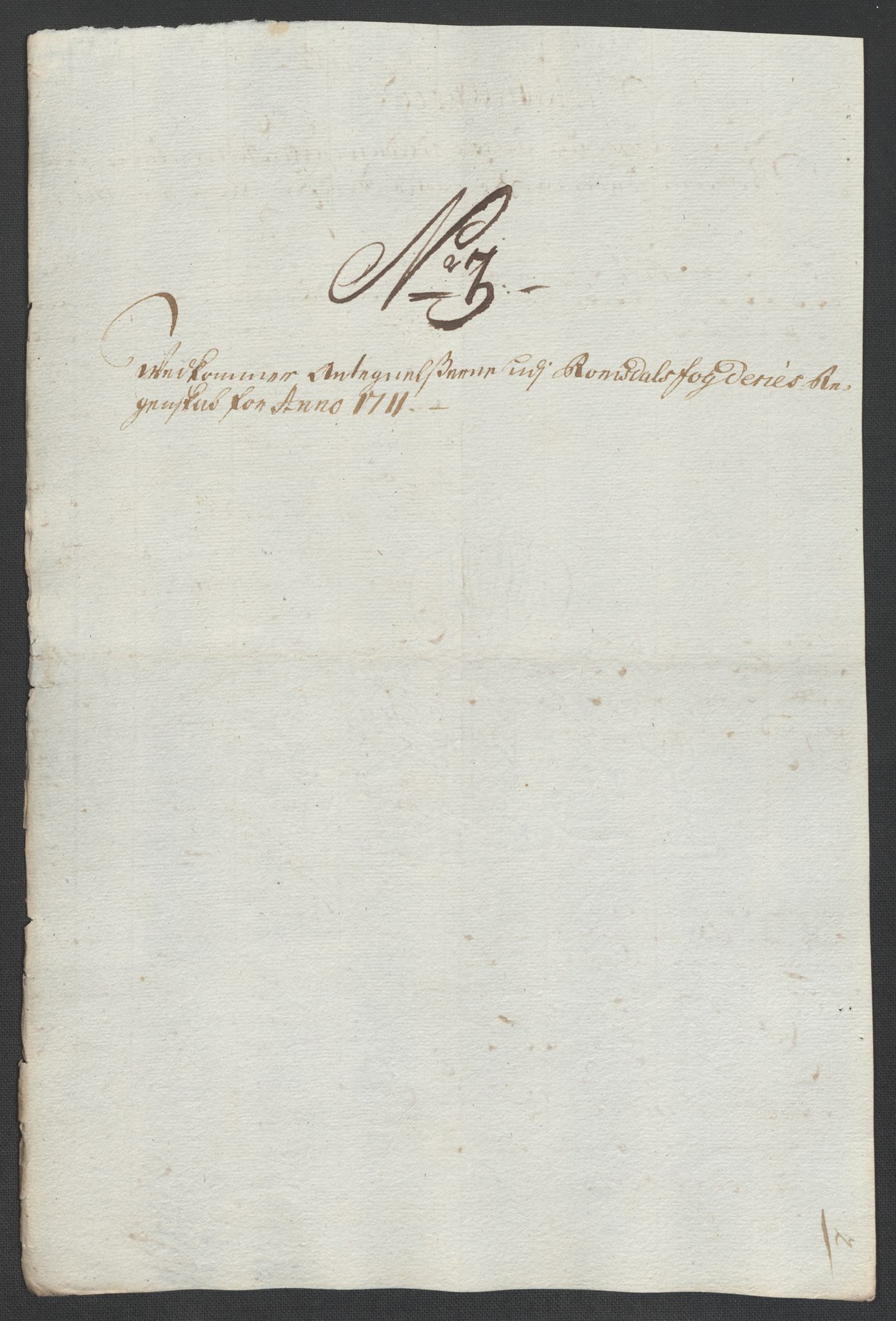 Rentekammeret inntil 1814, Reviderte regnskaper, Fogderegnskap, AV/RA-EA-4092/R55/L3660: Fogderegnskap Romsdal, 1711, p. 472