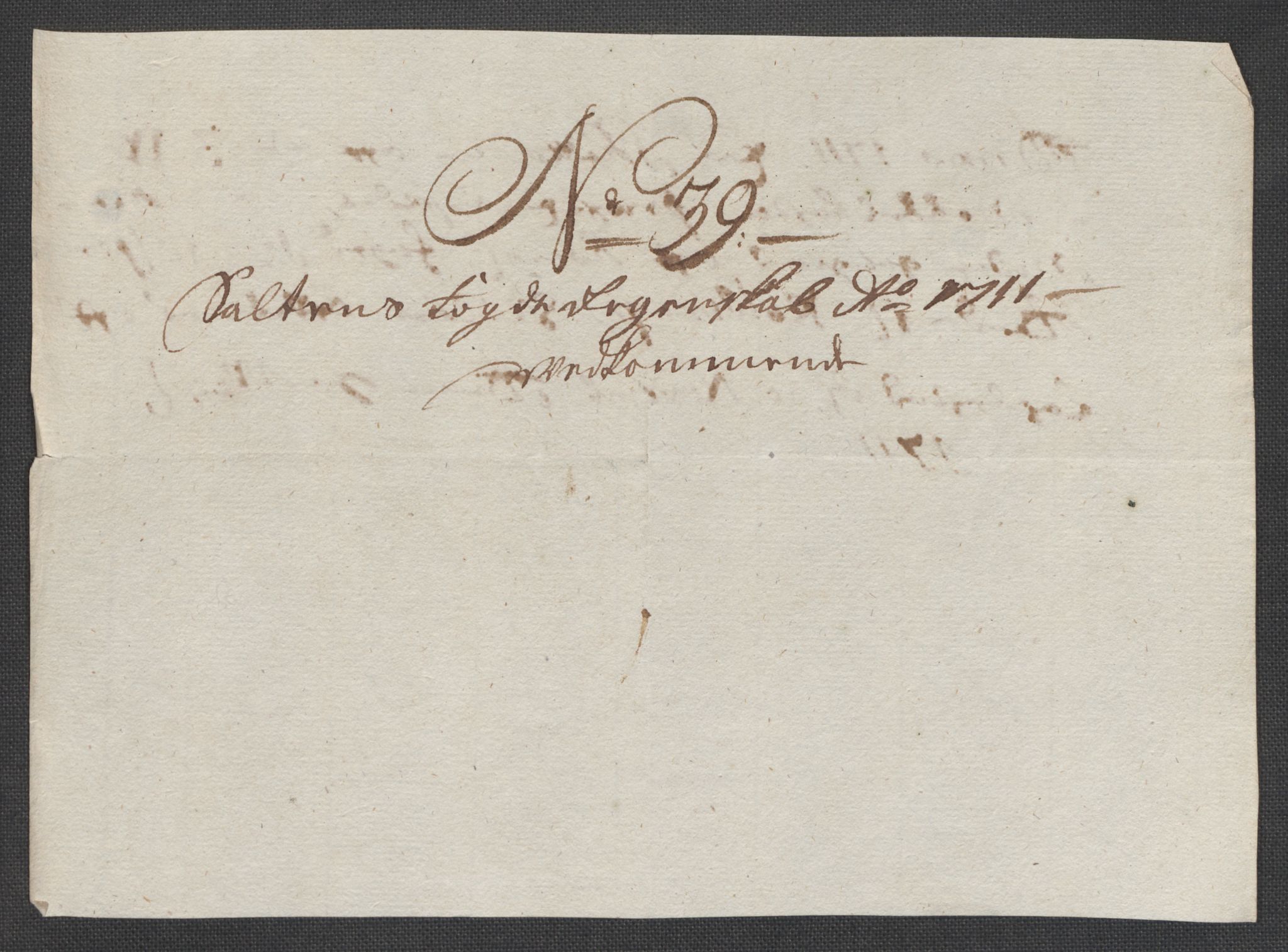 Rentekammeret inntil 1814, Reviderte regnskaper, Fogderegnskap, RA/EA-4092/R66/L4582: Fogderegnskap Salten, 1711-1712, p. 129