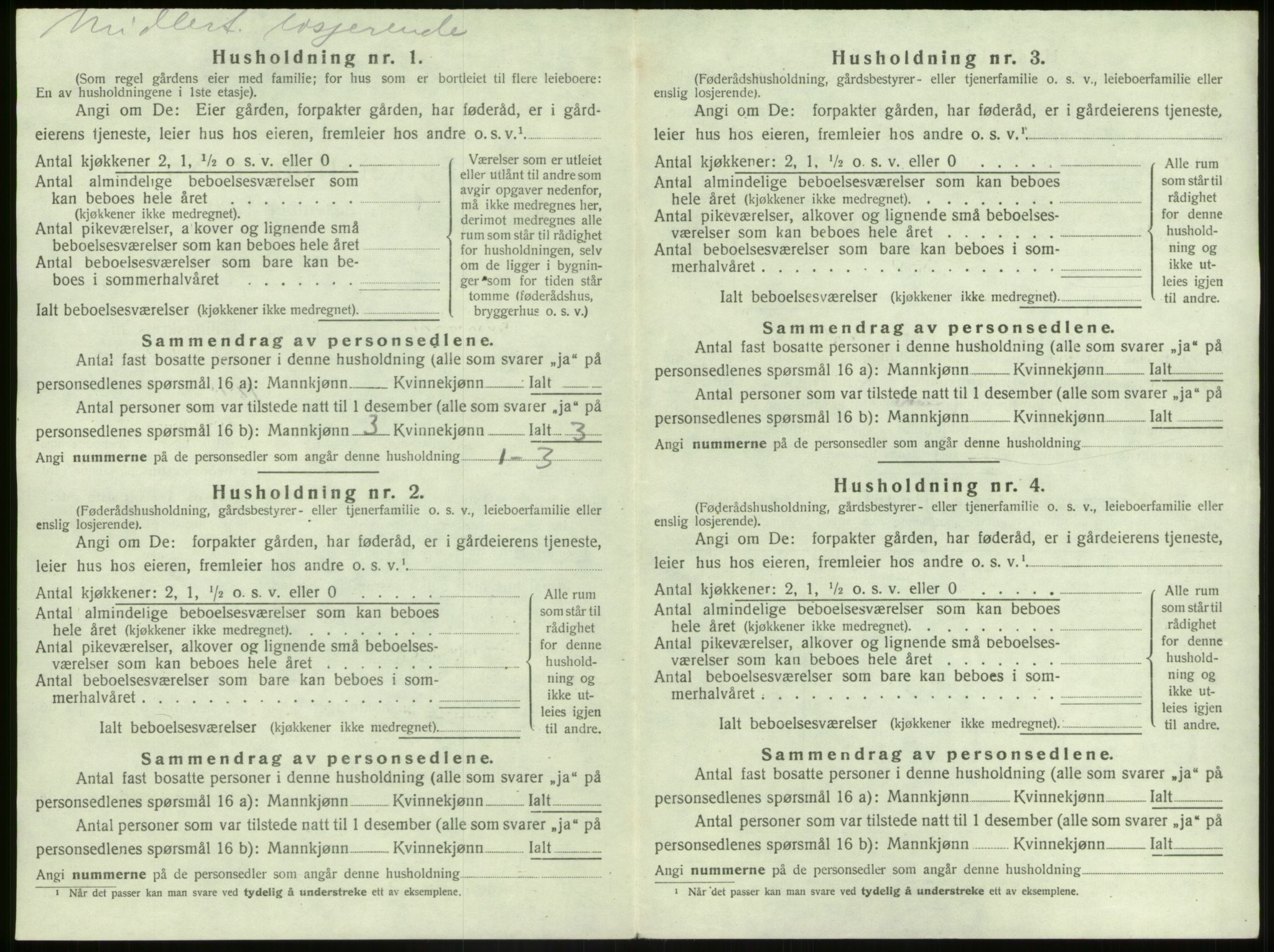 SAB, 1920 census for Bremanger, 1920, p. 170