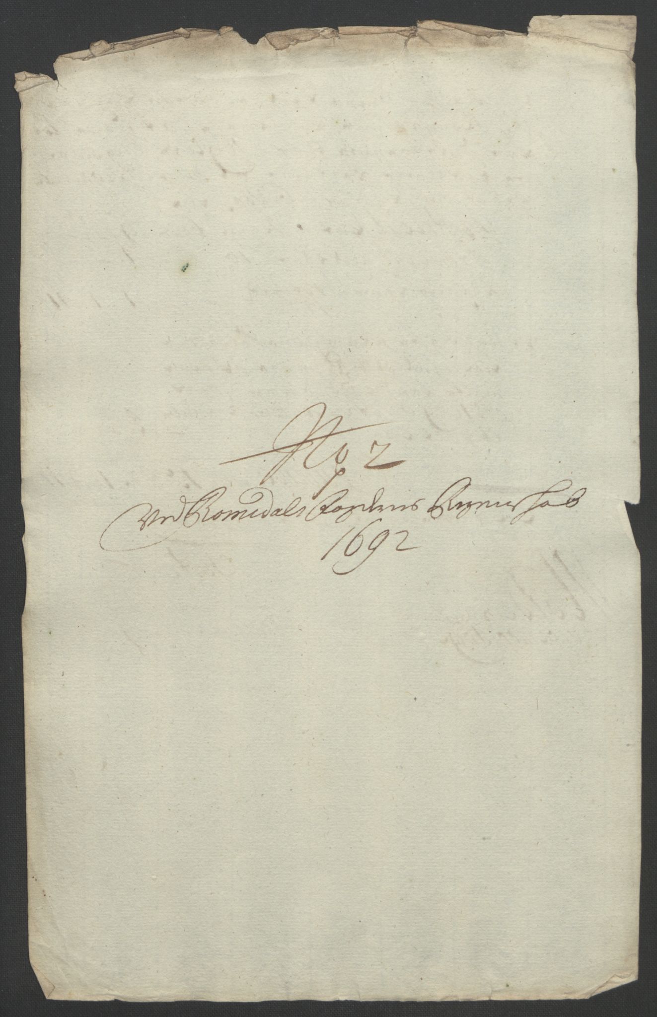 Rentekammeret inntil 1814, Reviderte regnskaper, Fogderegnskap, AV/RA-EA-4092/R55/L3650: Fogderegnskap Romsdal, 1692, p. 180