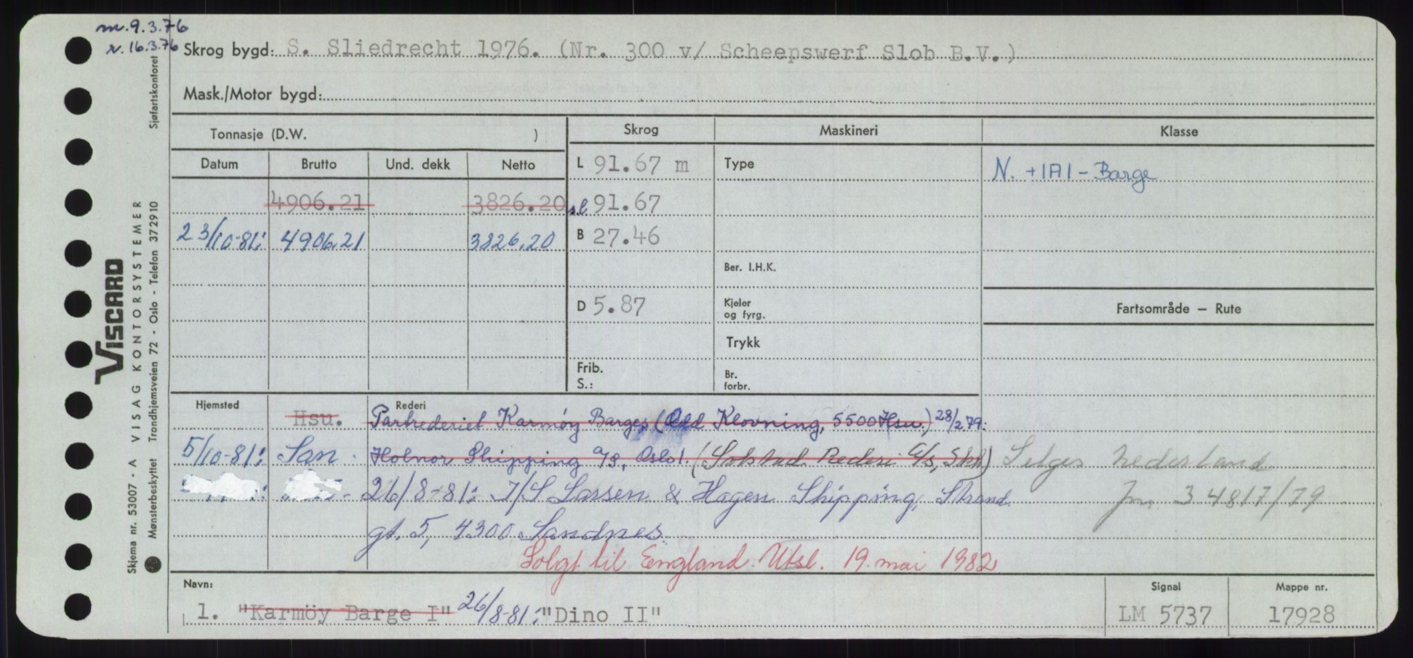 Sjøfartsdirektoratet med forløpere, Skipsmålingen, AV/RA-S-1627/H/Hd/L0008: Fartøy, C-D, p. 499