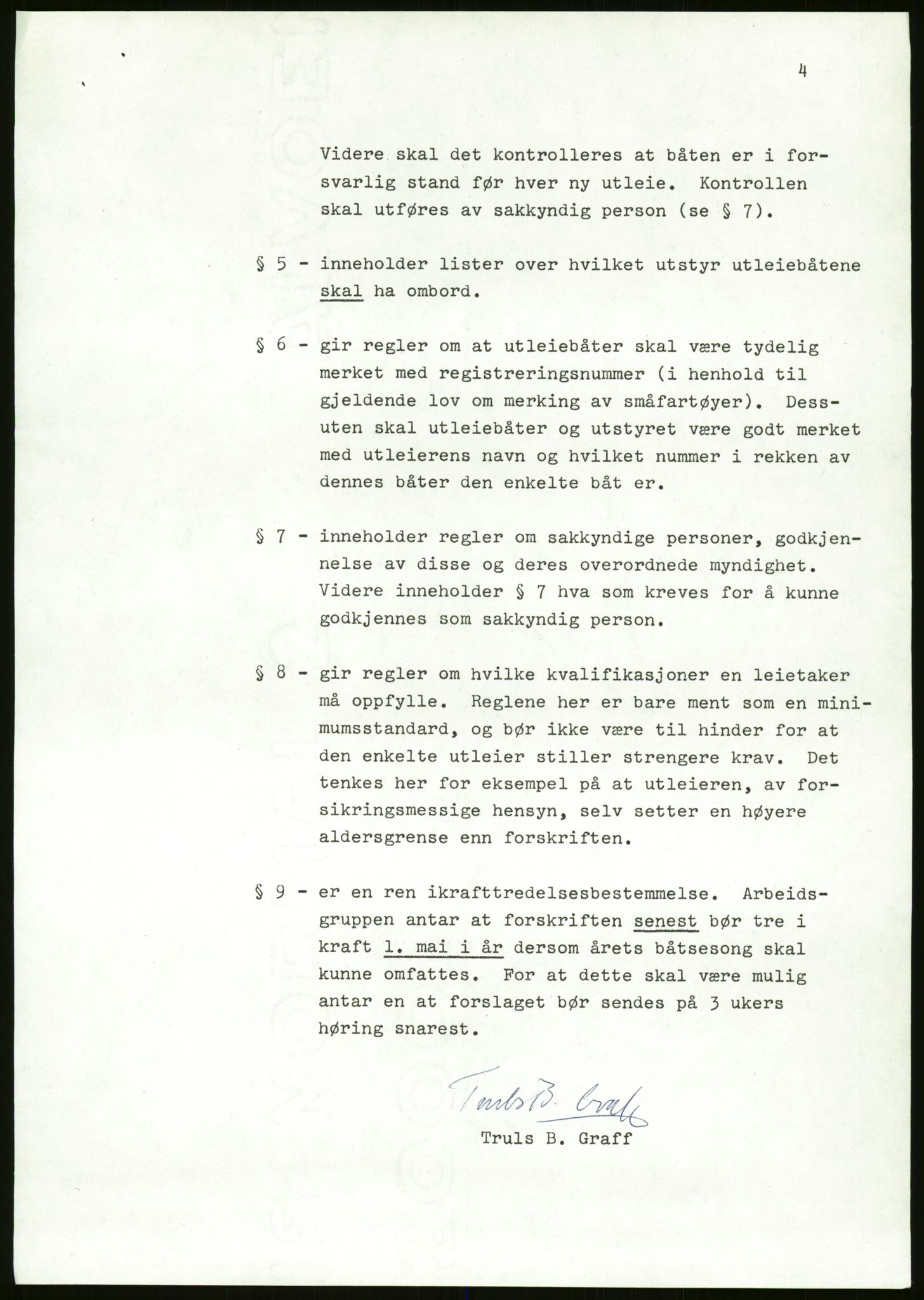 Sjøfartsdirektoratet med forløpere, generelt arkiv, AV/RA-S-1407/D/Du/Duc/L0642/0001: Skipskontrollen - Forskrifter / Forskrift om utleiebåter (2 mapper), 1978-1987, p. 229
