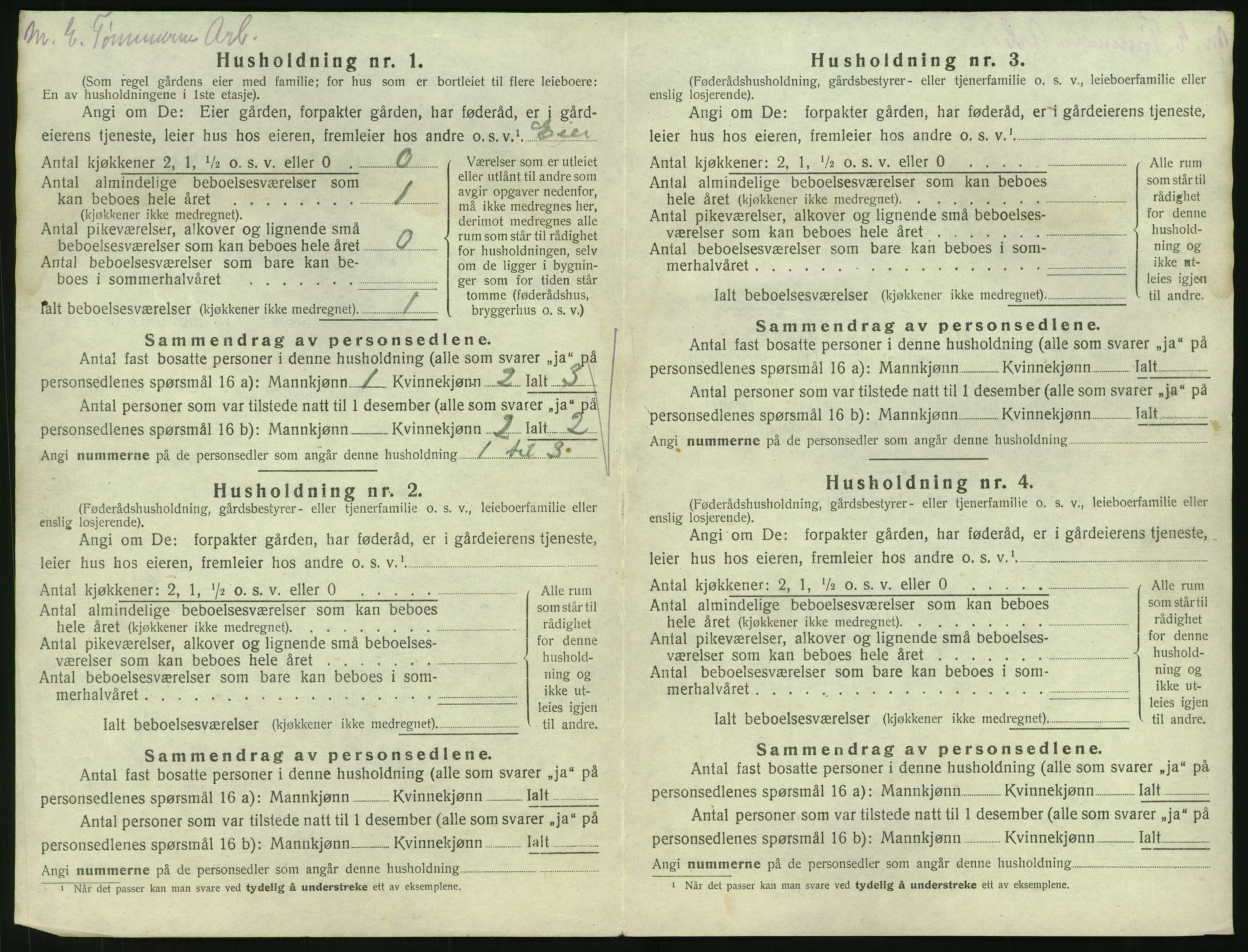 SAKO, 1920 census for Gransherad, 1920, p. 39