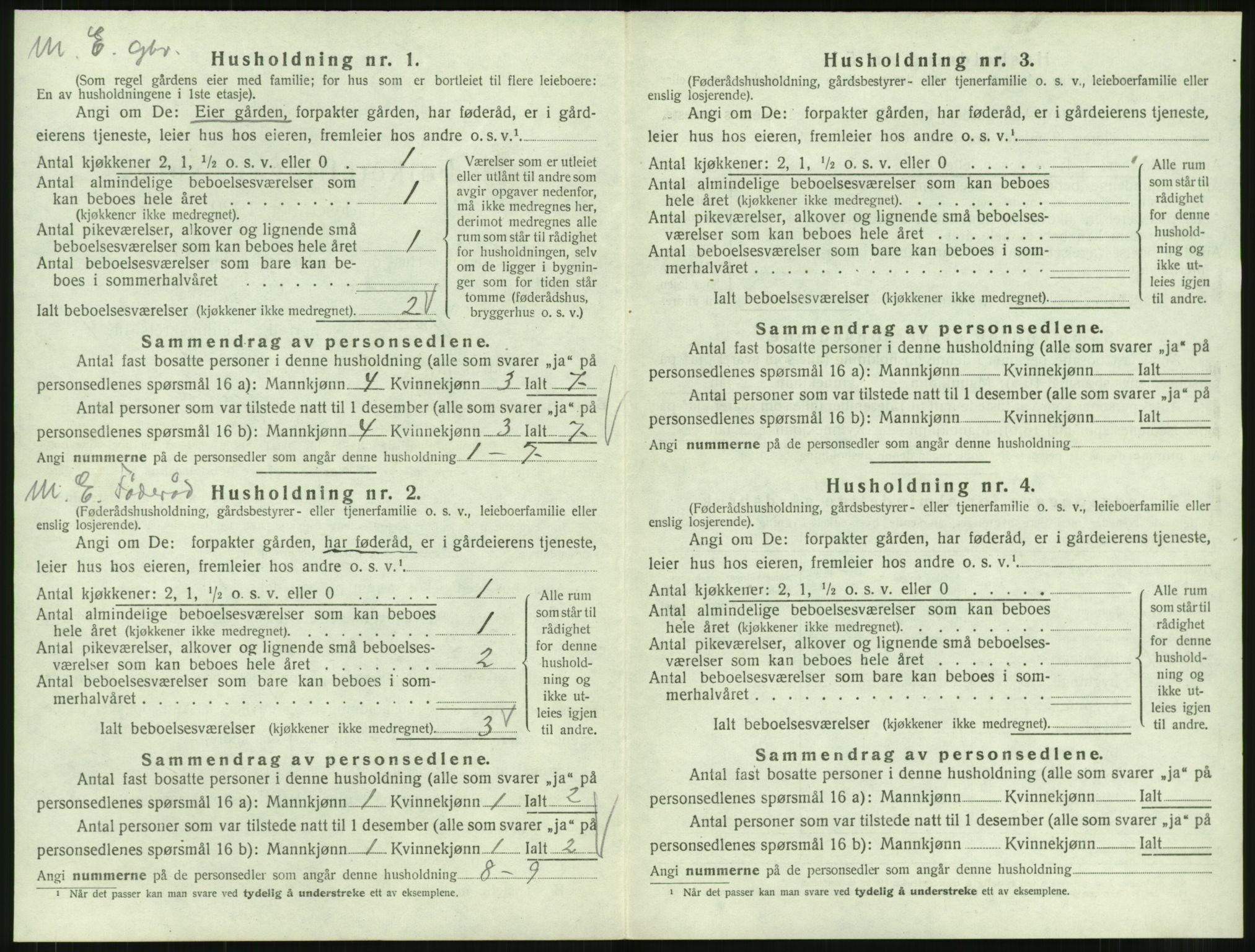 SAT, 1920 census for Voll, 1920, p. 30