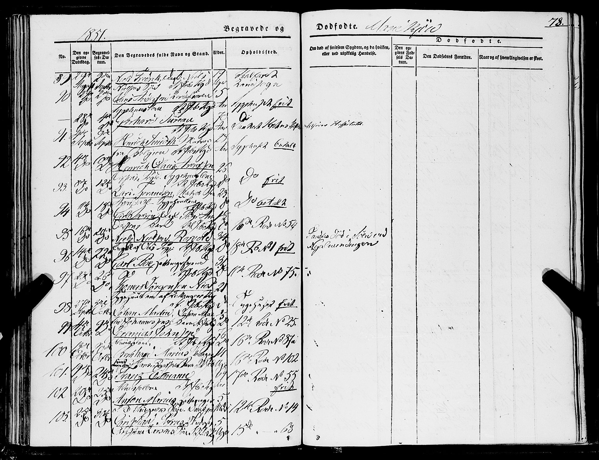 Domkirken sokneprestembete, AV/SAB-A-74801/H/Haa/L0040: Parish register (official) no. E 1, 1841-1853, p. 78