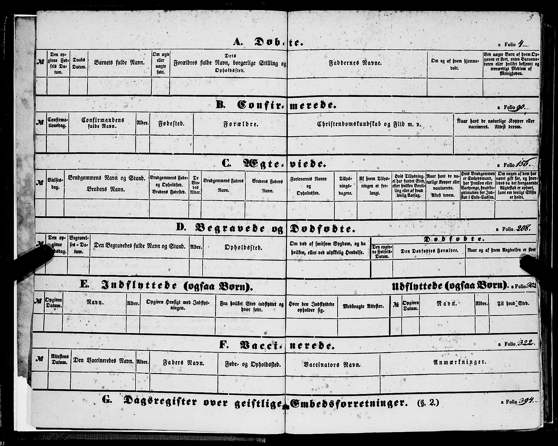 Ullensvang sokneprestembete, SAB/A-78701/H/Haa: Parish register (official) no. A 11, 1854-1866, p. 3