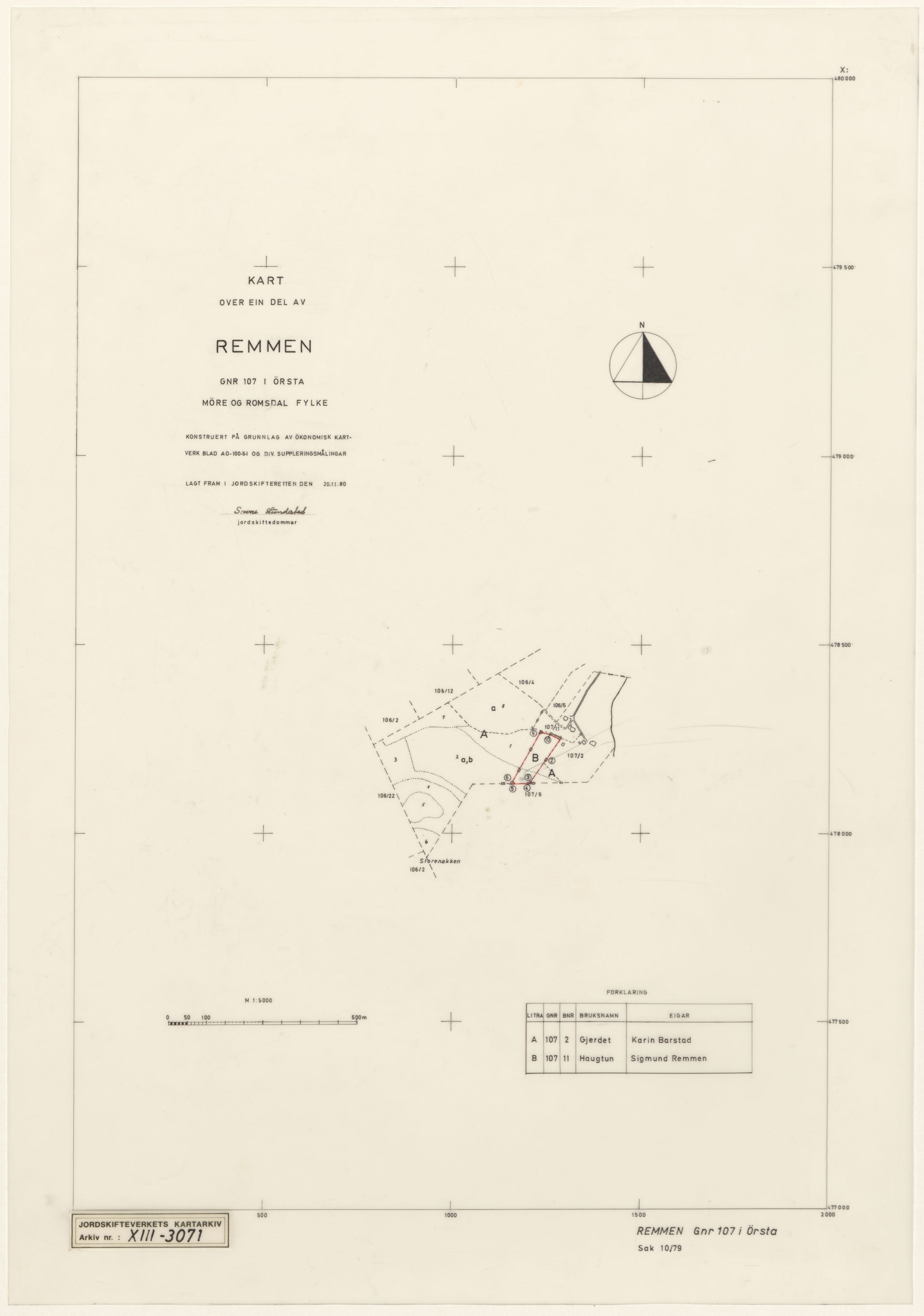 Jordskifteverkets kartarkiv, RA/S-3929/T, 1859-1988, p. 3875
