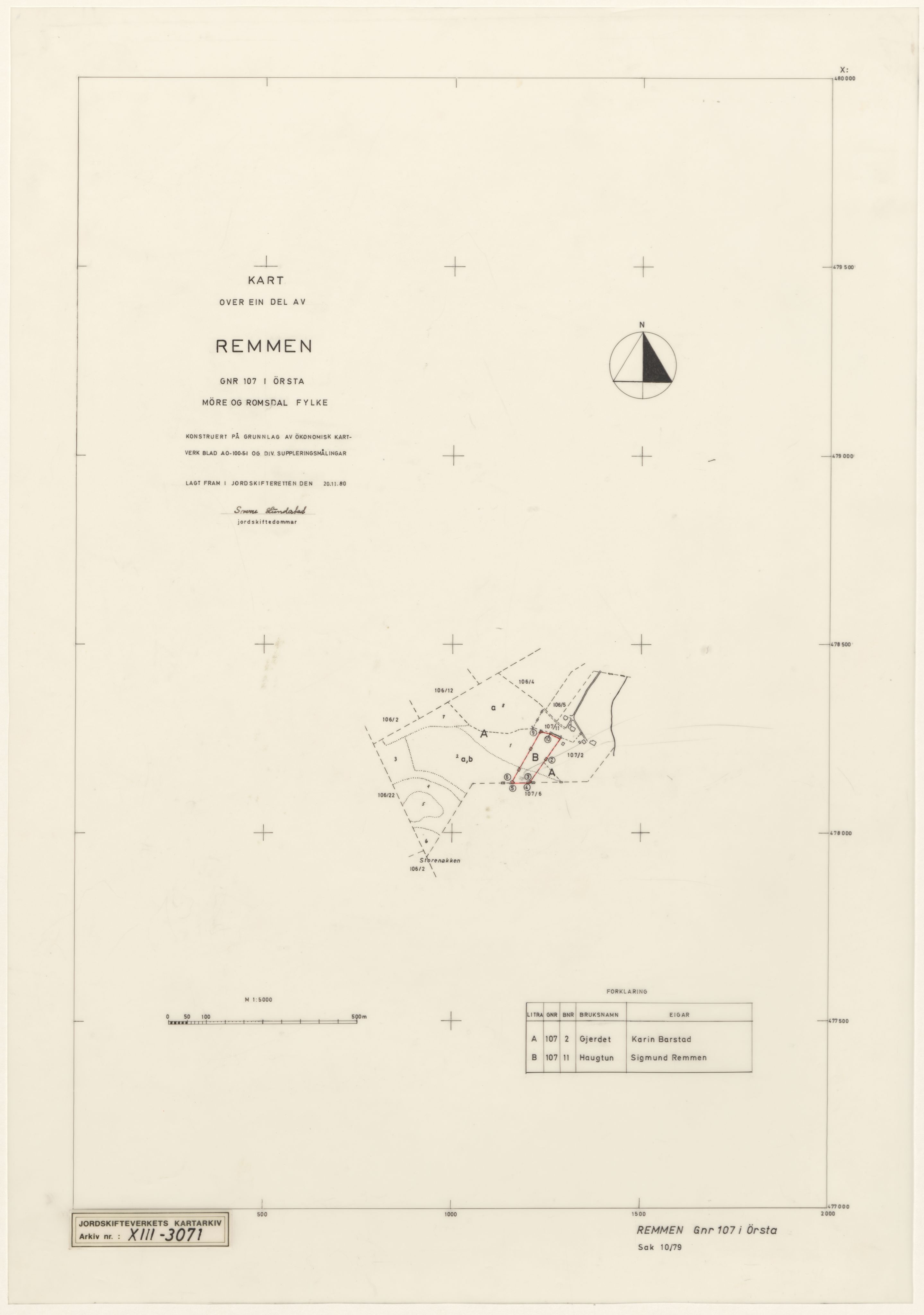 Jordskifteverkets kartarkiv, AV/RA-S-3929/T, 1859-1988, p. 3875