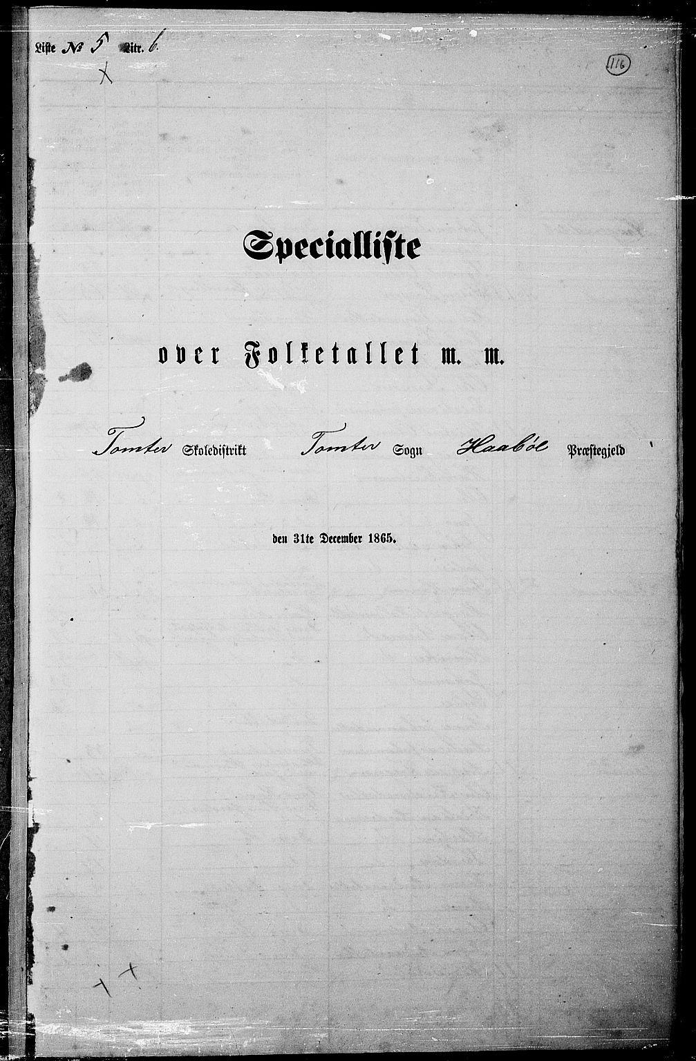 RA, 1865 census for Hobøl, 1865, p. 98