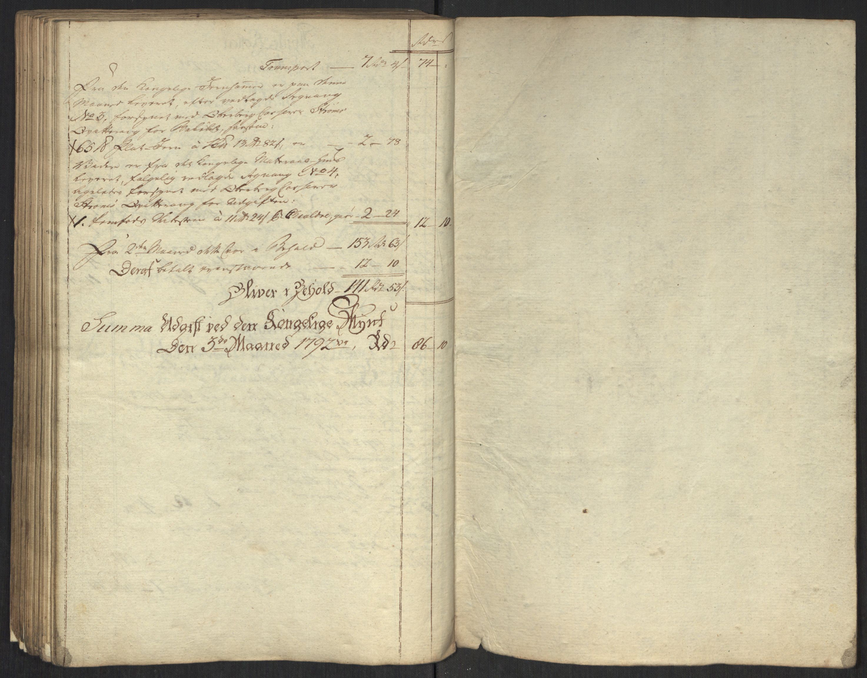 Rentekammeret inntil 1814, Realistisk ordnet avdeling, RA/EA-4070/Oa/L0010: [Y8]: Regninger for Kongsbergs mynt., 1760-1805, p. 382