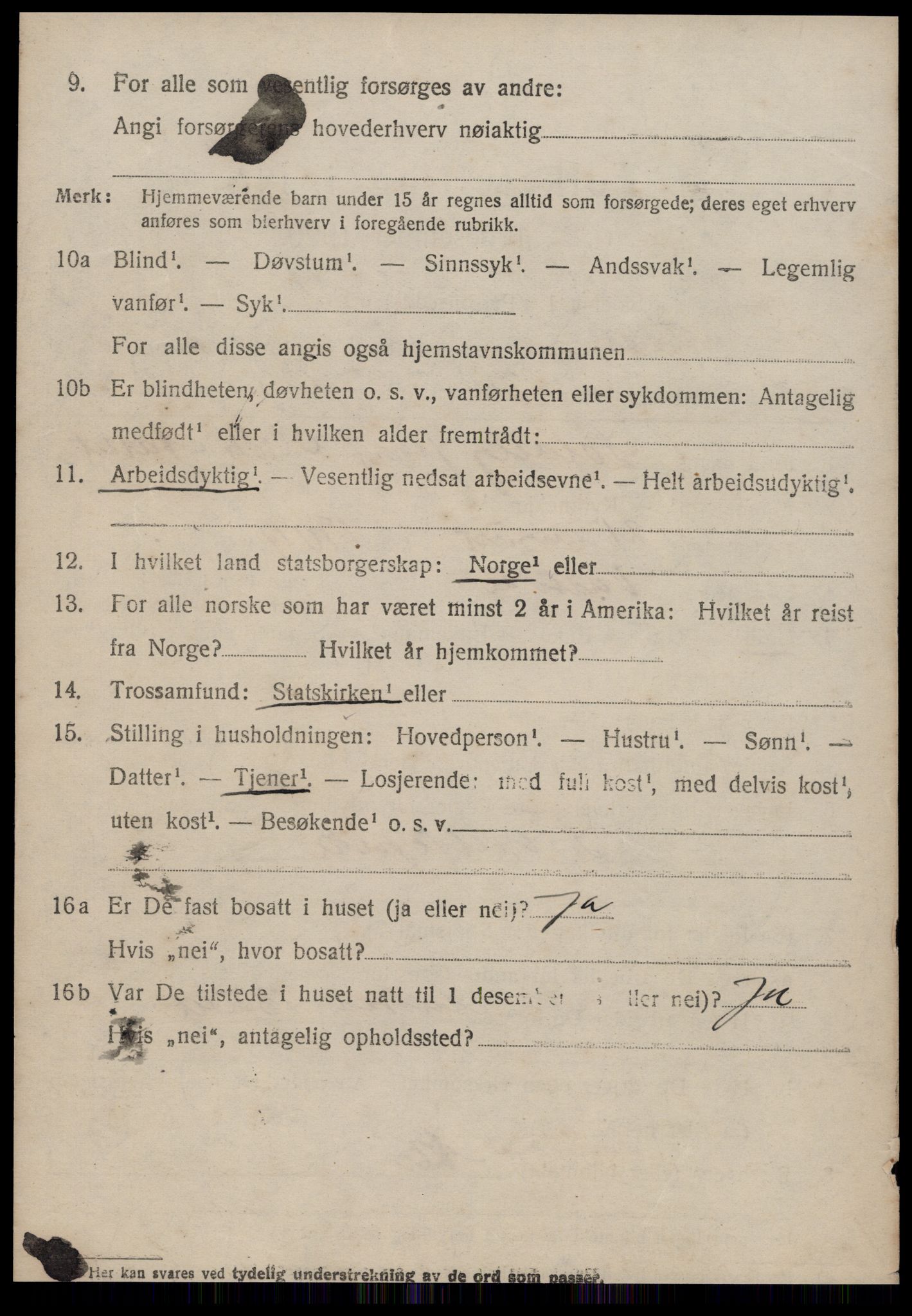 SAT, 1920 census for Vartdal, 1920, p. 1678