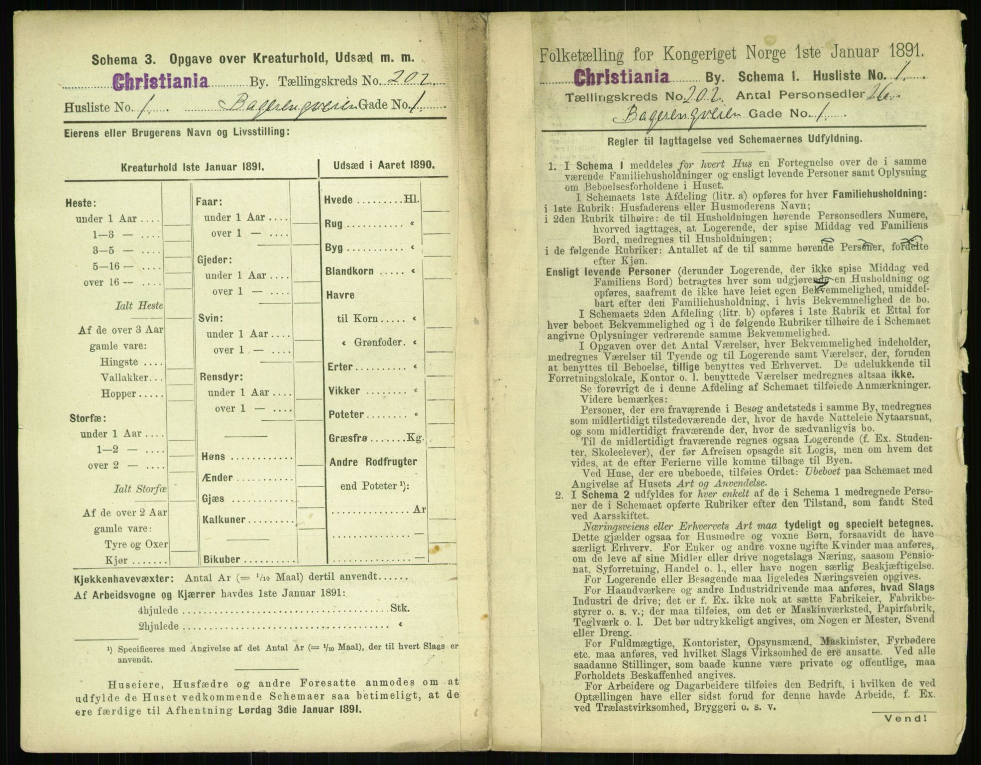 RA, 1891 census for 0301 Kristiania, 1891, p. 121468