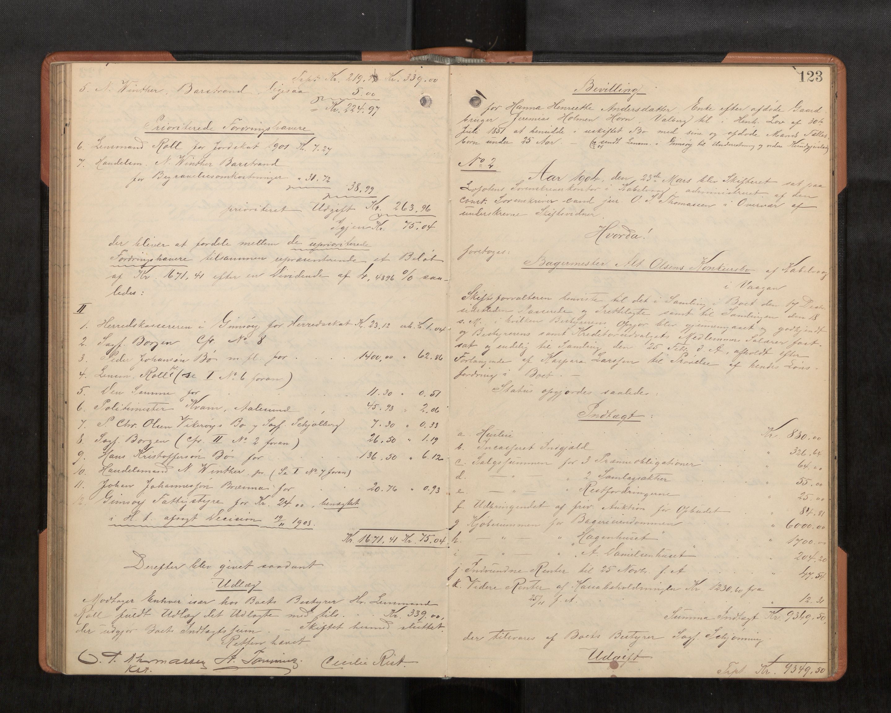 Lofoten sorenskriveri, AV/SAT-A-0017/1/3/3A/L0007: Skifteprotokoll, 1901-1905, p. 123