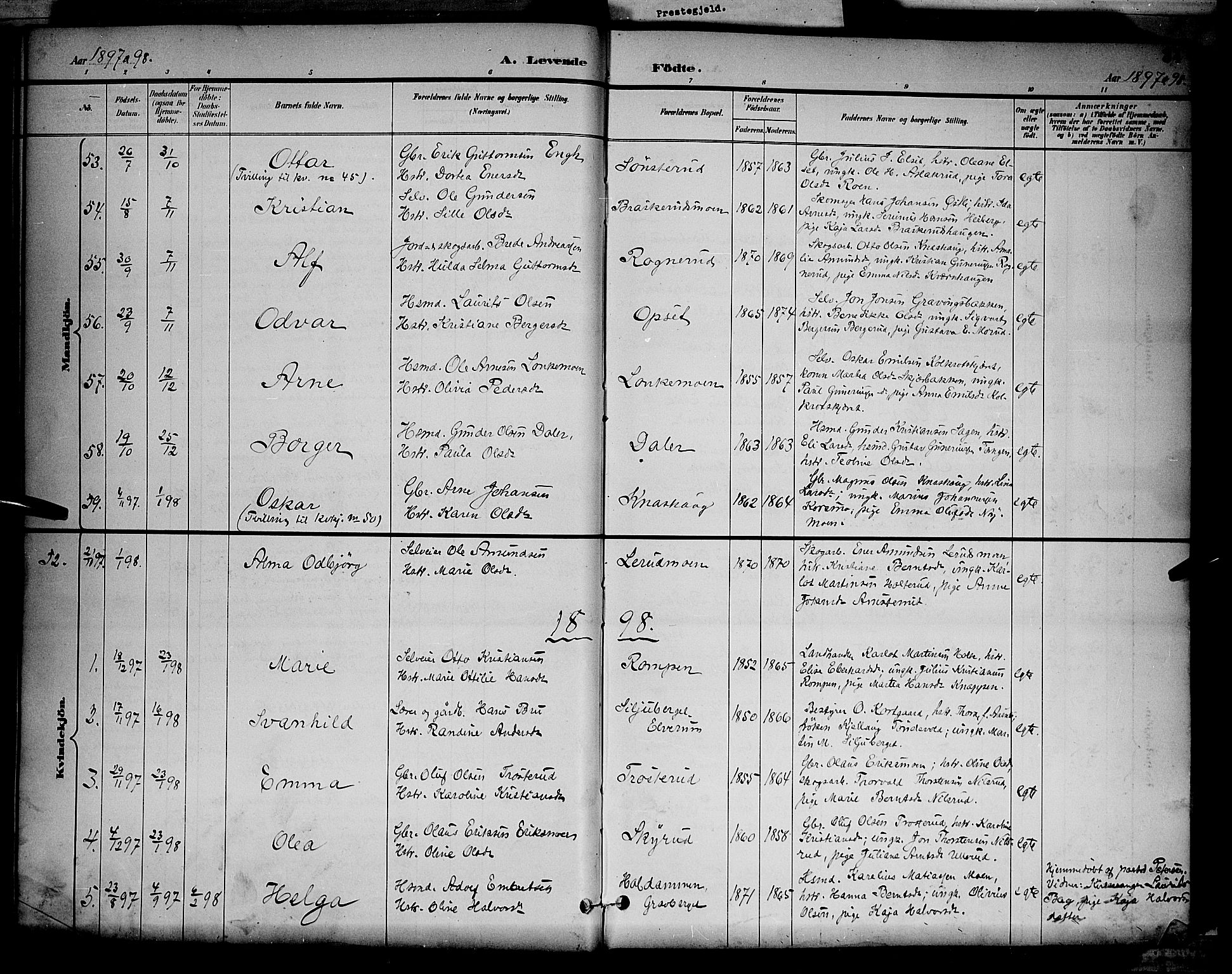 Våler prestekontor, Hedmark, AV/SAH-PREST-040/H/Ha/Hab/L0001: Parish register (copy) no. 1, 1894-1904, p. 34
