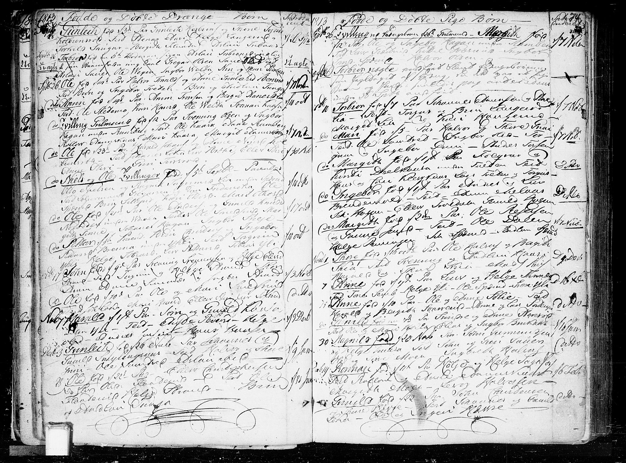 Heddal kirkebøker, SAKO/A-268/F/Fa/L0004: Parish register (official) no. I 4, 1784-1814, p. 74