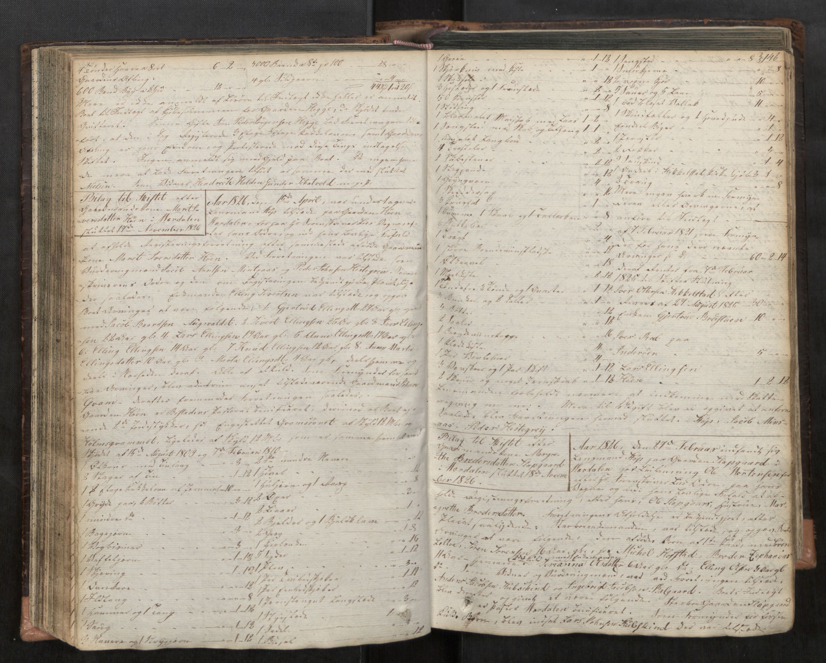 Stjør- og Verdal sorenskriveri, AV/SAT-A-4167/1/3/3Ca/L0001: Skifteregistreringsprotokoll, 1823-1837, p. 146