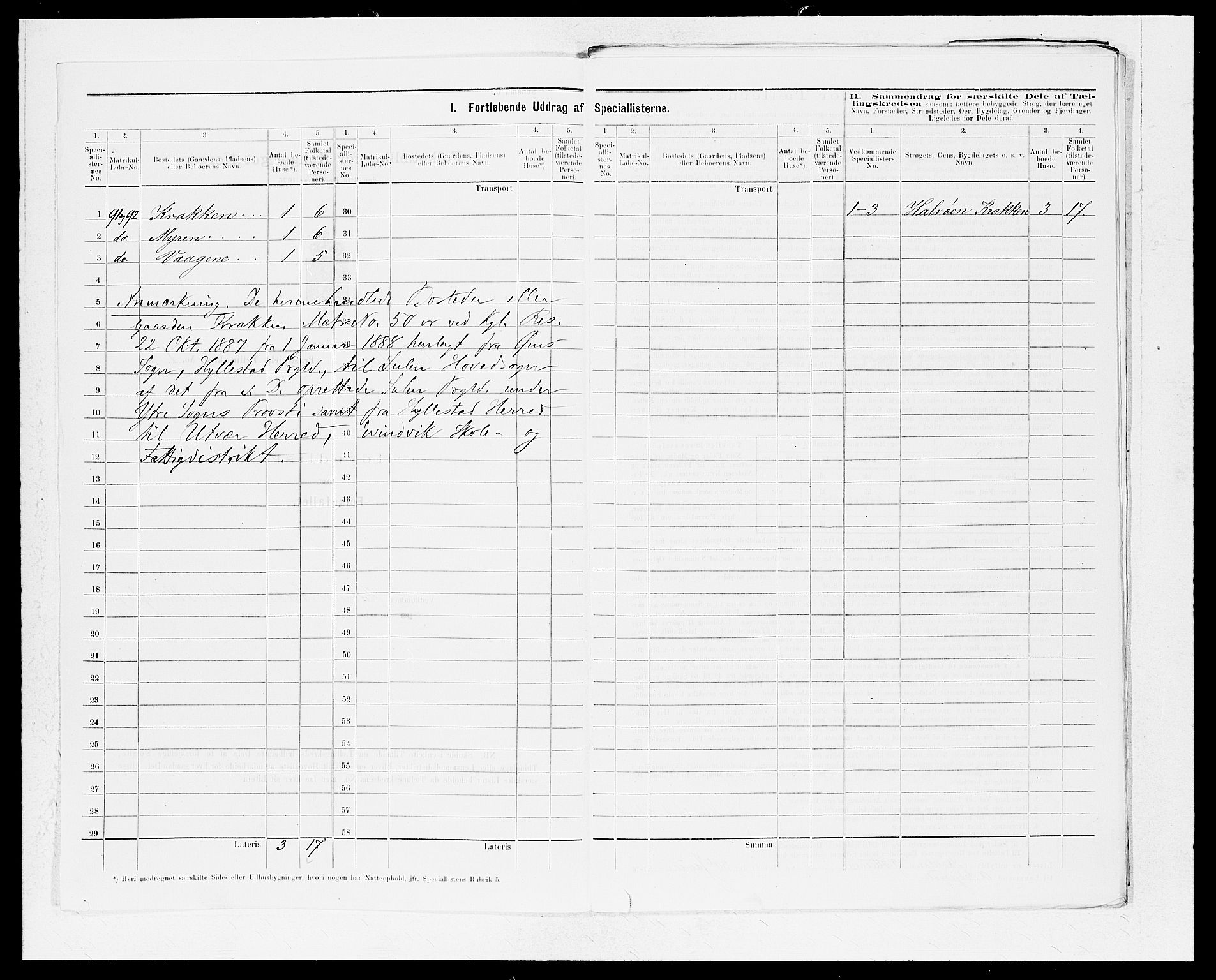 SAB, 1875 census for 1413P Hyllestad, 1875, p. 3