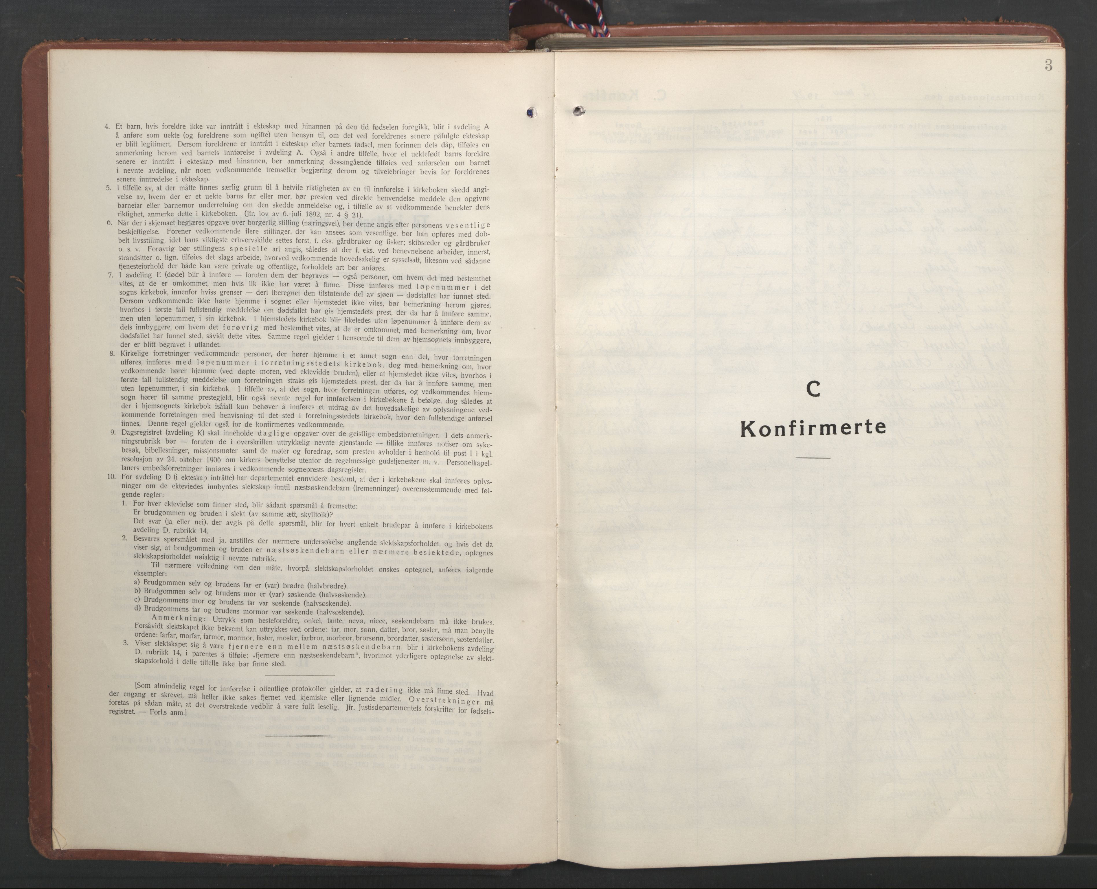 Ministerialprotokoller, klokkerbøker og fødselsregistre - Møre og Romsdal, SAT/A-1454/529/L0476: Parish register (copy) no. 529C13, 1929-1953, p. 3