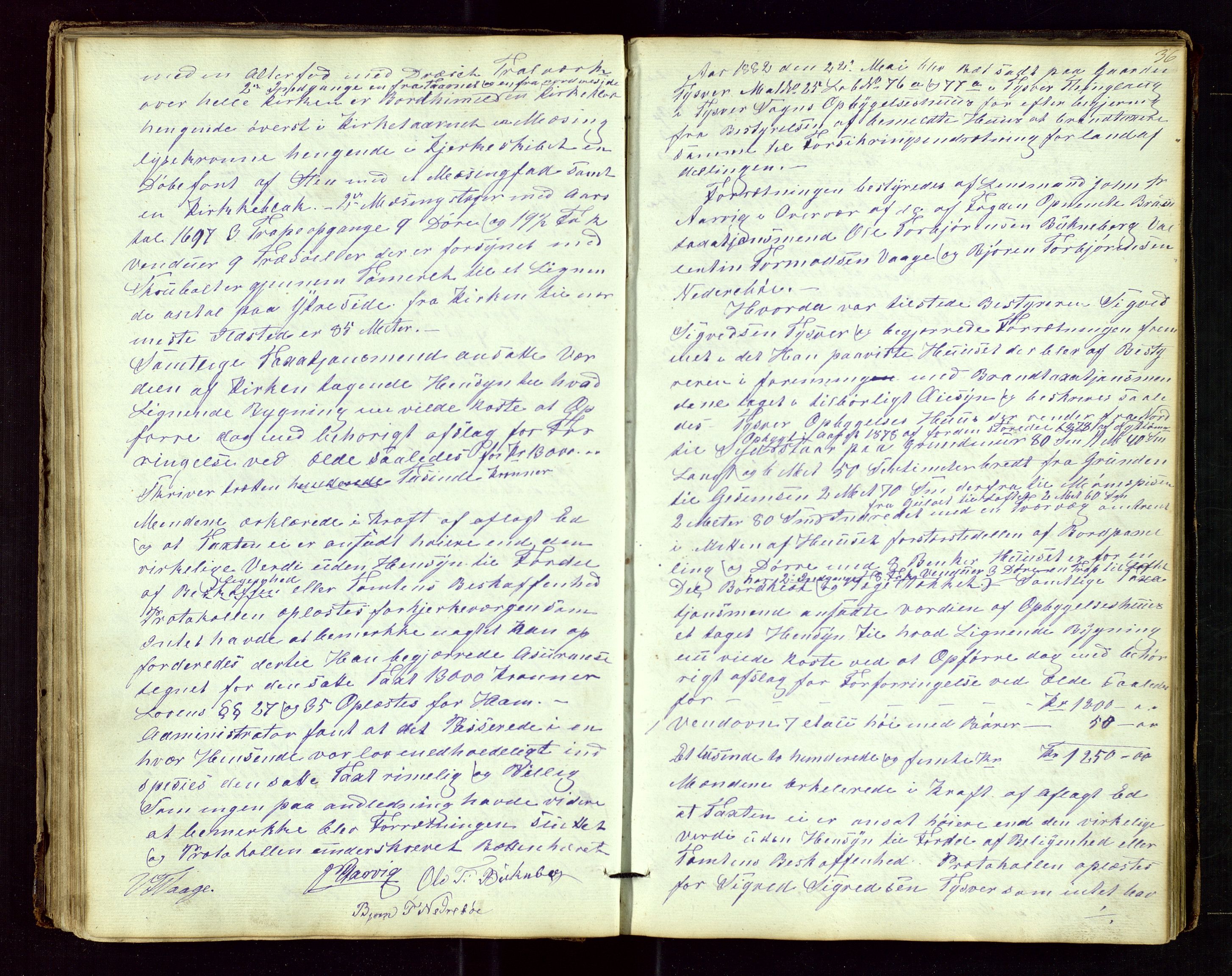 Tysvær lensmannskontor, AV/SAST-A-100192/Goa/L0001: "Brandtaxations-Protocol for Tysvær Thinglaug", 1846-1899, p. 35b-36a