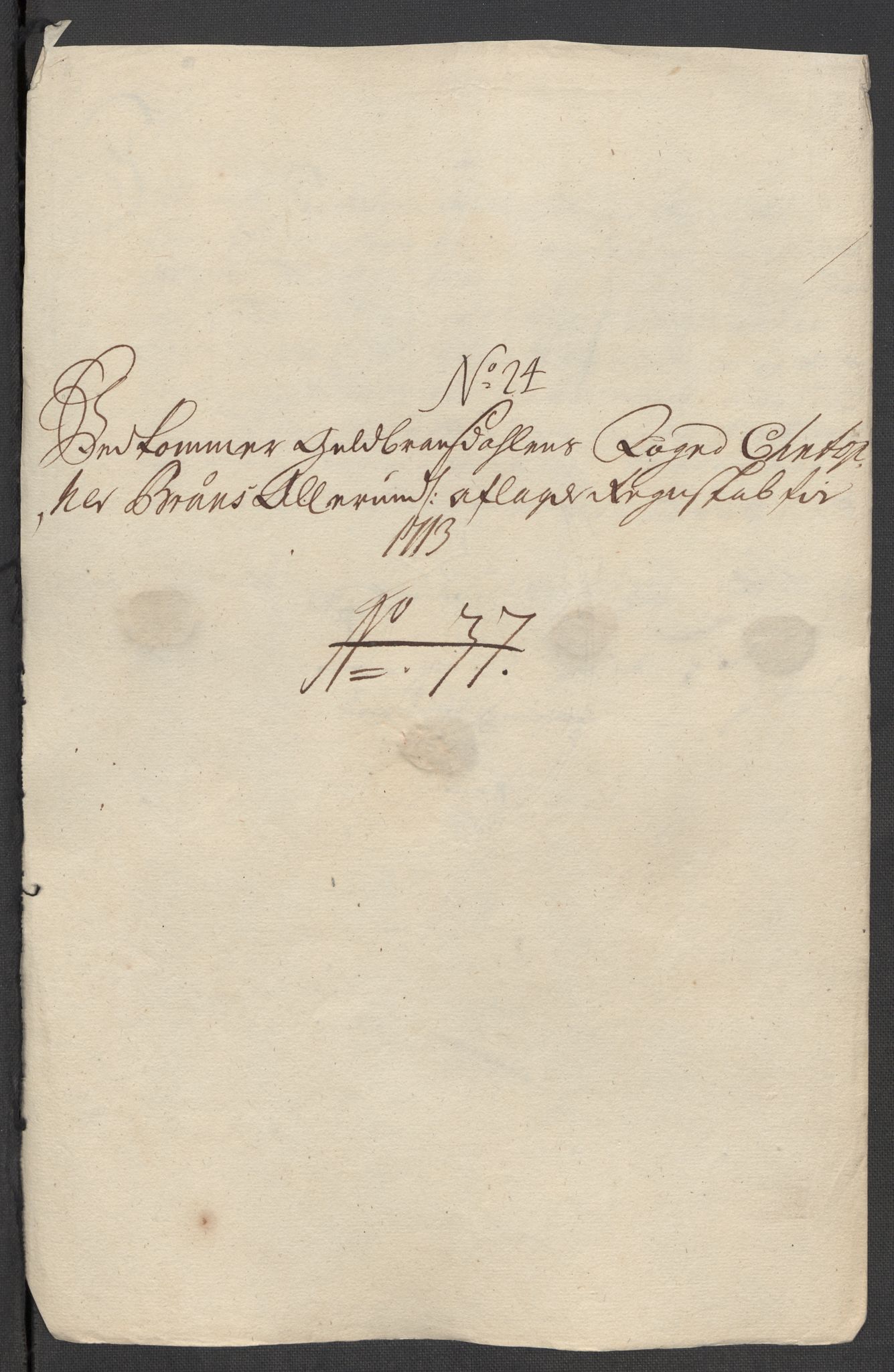 Rentekammeret inntil 1814, Reviderte regnskaper, Fogderegnskap, AV/RA-EA-4092/R17/L1182: Fogderegnskap Gudbrandsdal, 1713, p. 477