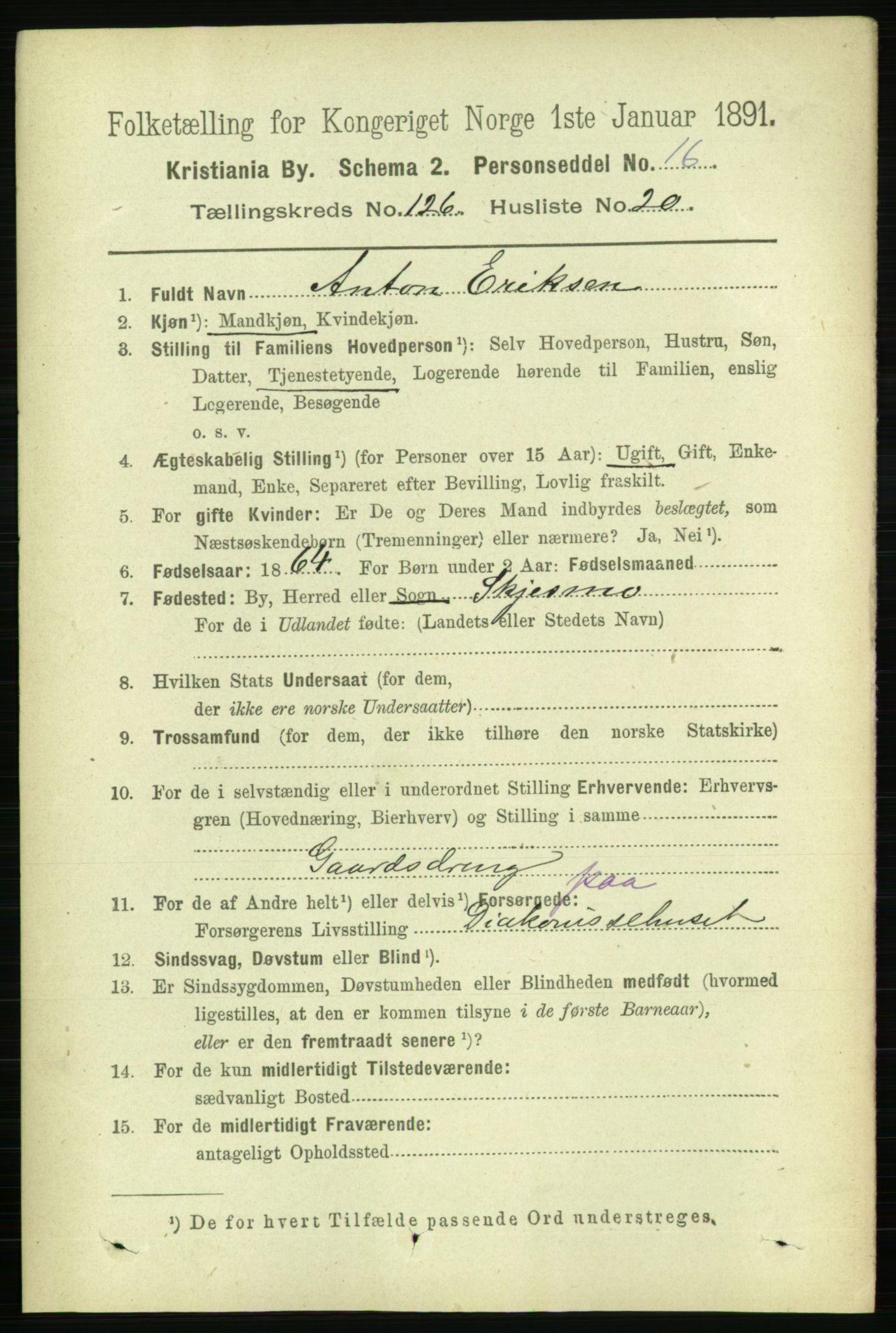 RA, 1891 census for 0301 Kristiania, 1891, p. 67712