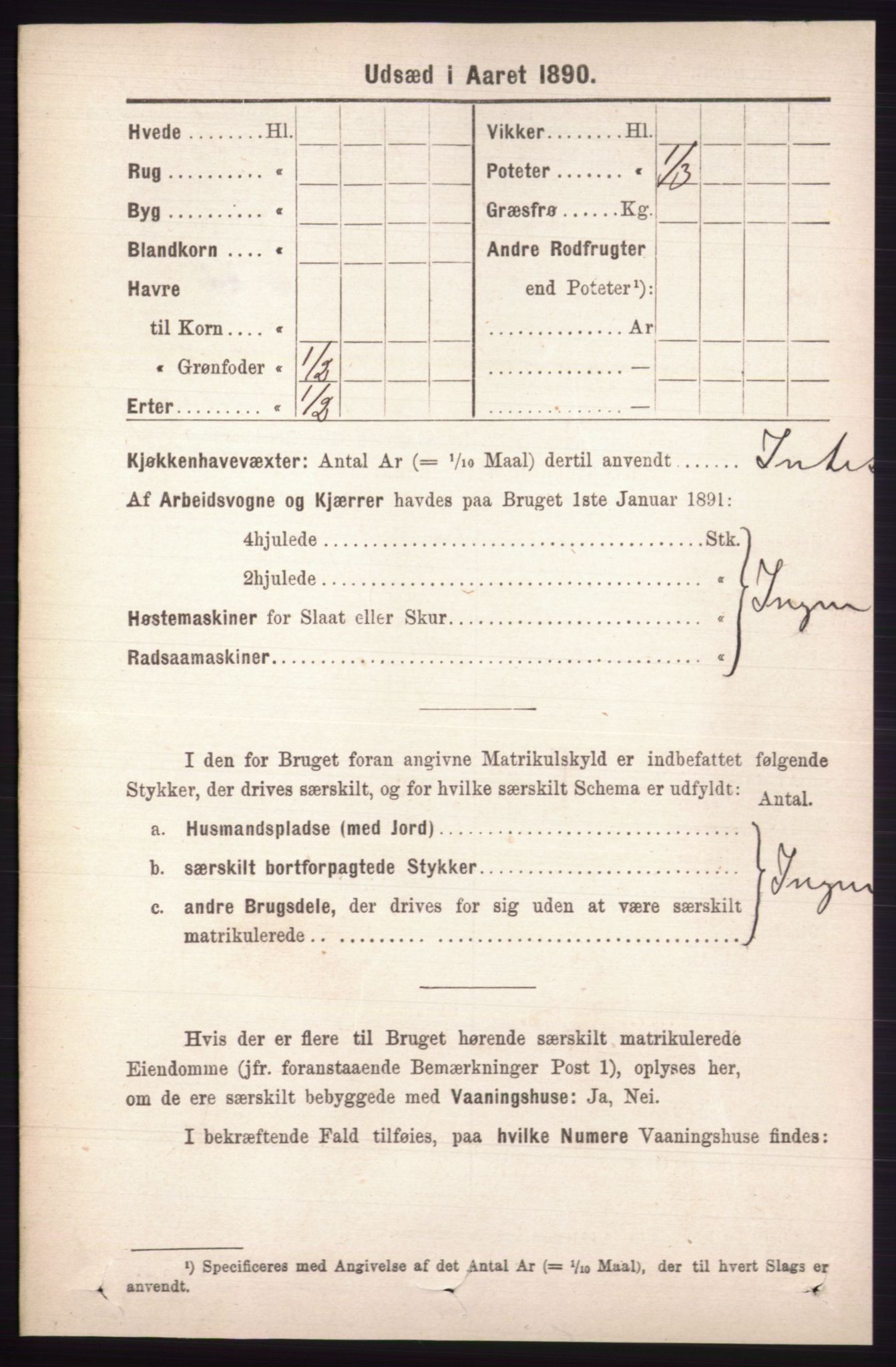 RA, 1891 census for 0438 Lille Elvedalen, 1891, p. 4275