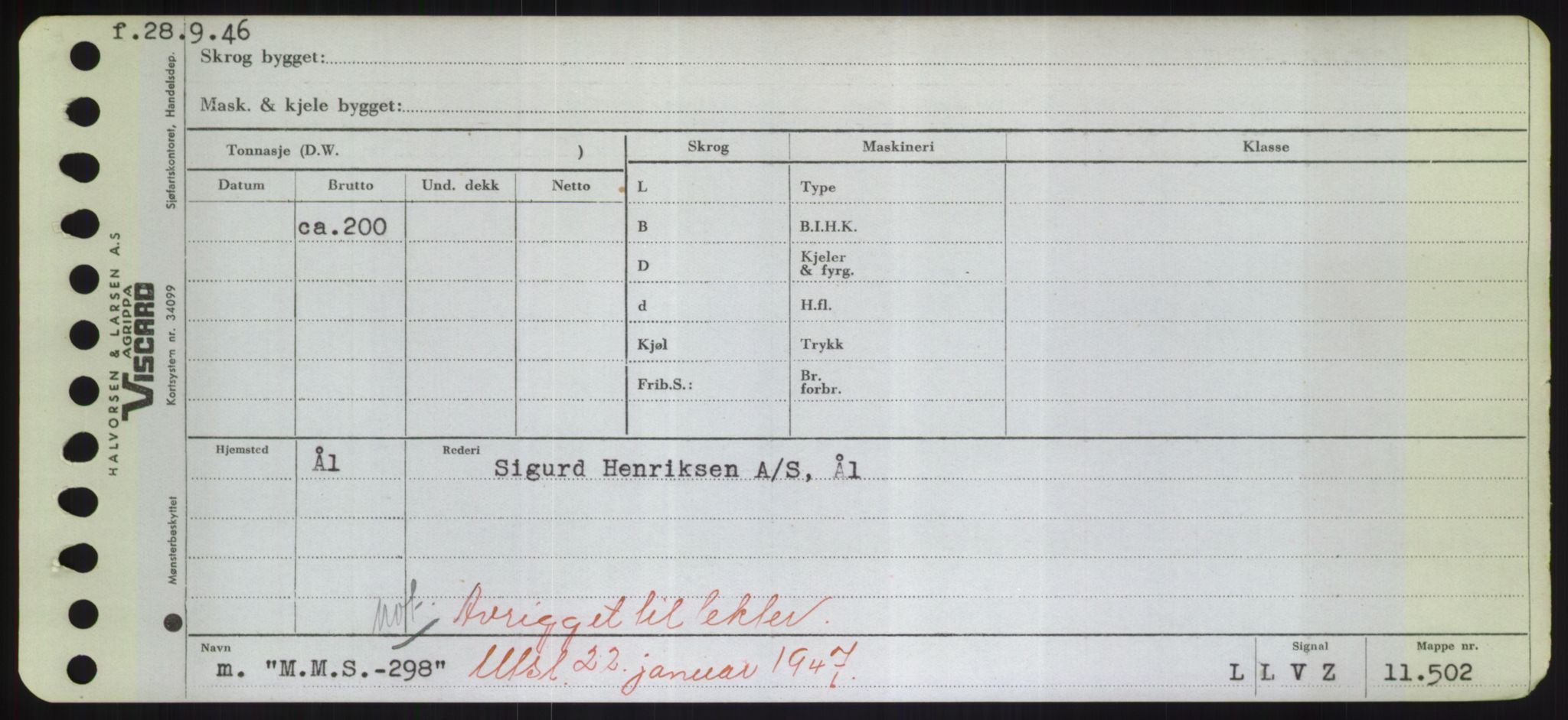 Sjøfartsdirektoratet med forløpere, Skipsmålingen, RA/S-1627/H/Hd/L0024: Fartøy, M-Mim, p. 29