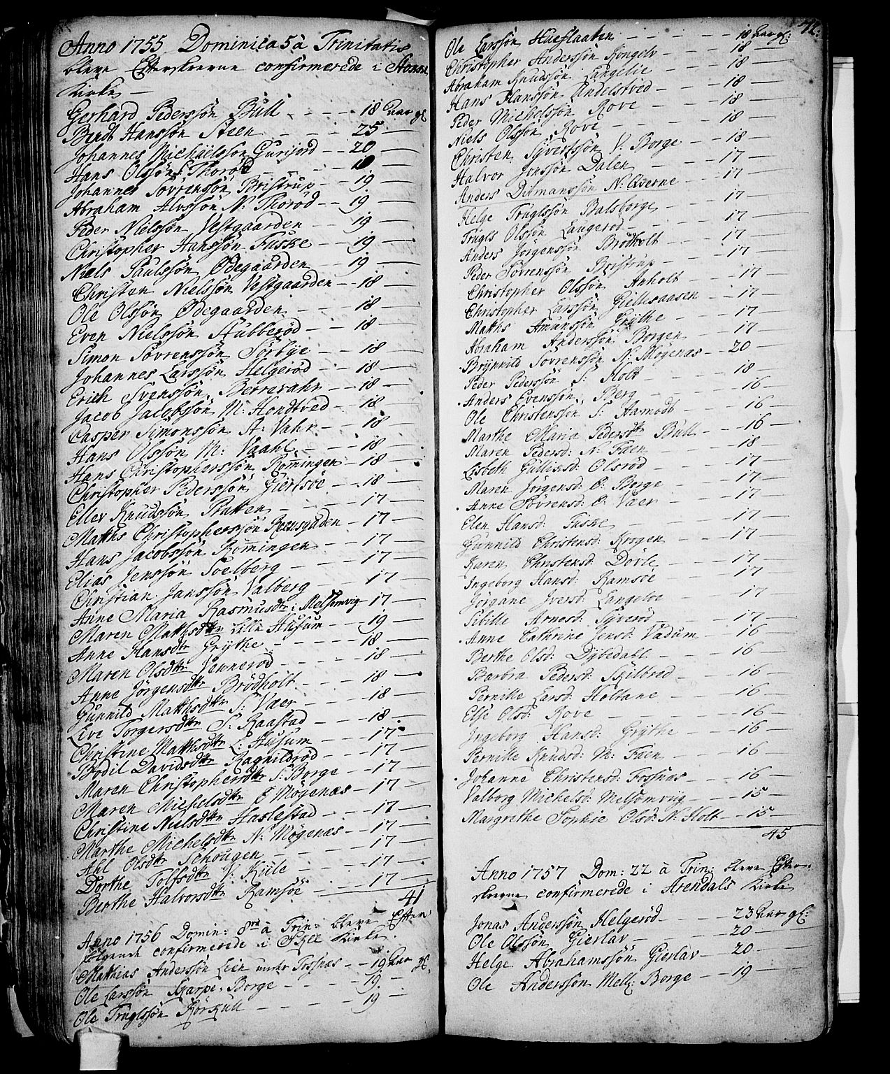 Stokke kirkebøker, AV/SAKO-A-320/F/Fa/L0002: Parish register (official) no. I 2, 1732-1770, p. 72