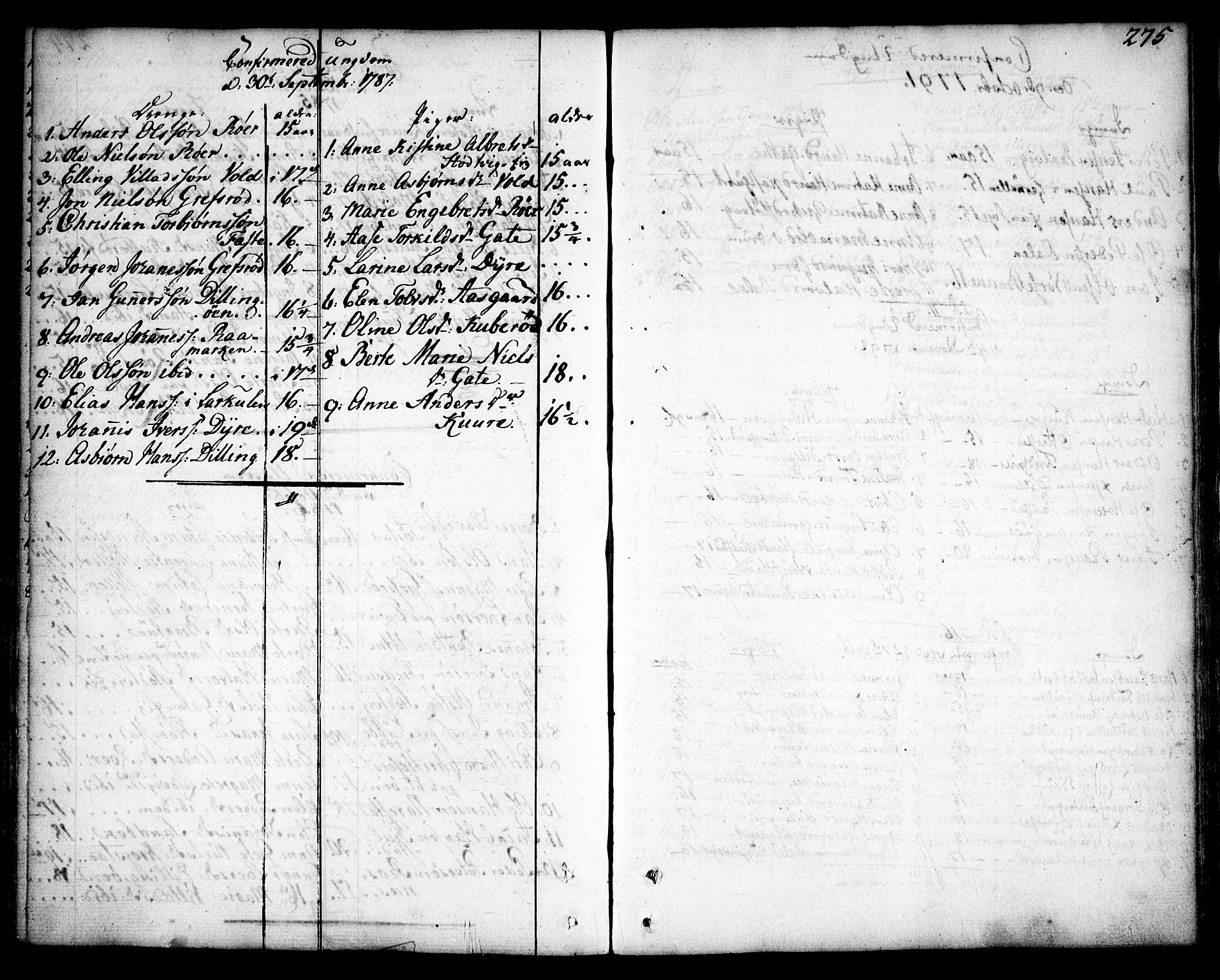 Rygge prestekontor Kirkebøker, AV/SAO-A-10084b/F/Fa/L0002: Parish register (official) no. 2, 1771-1814, p. 275