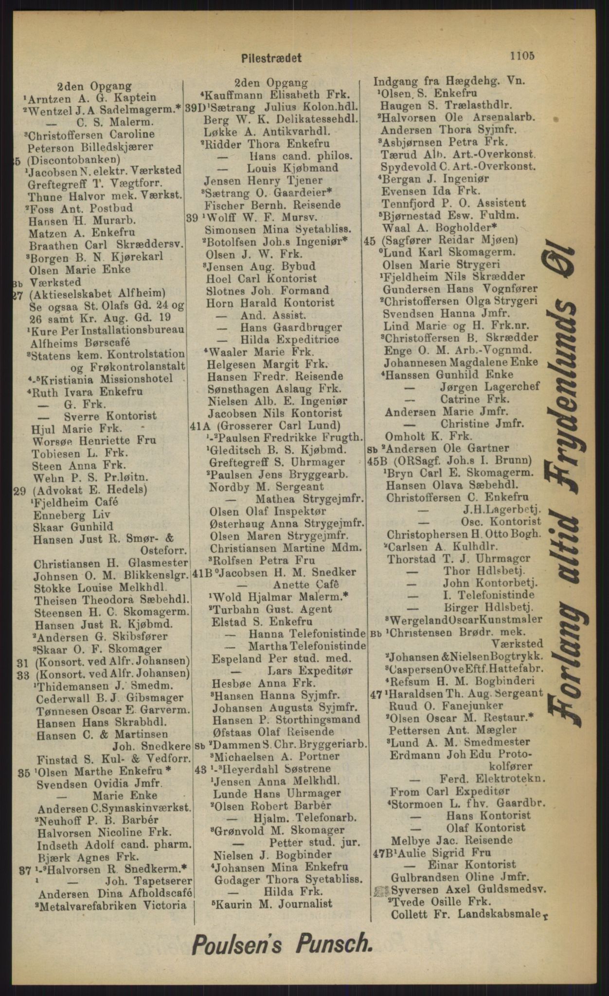 Kristiania/Oslo adressebok, PUBL/-, 1903, p. 1105