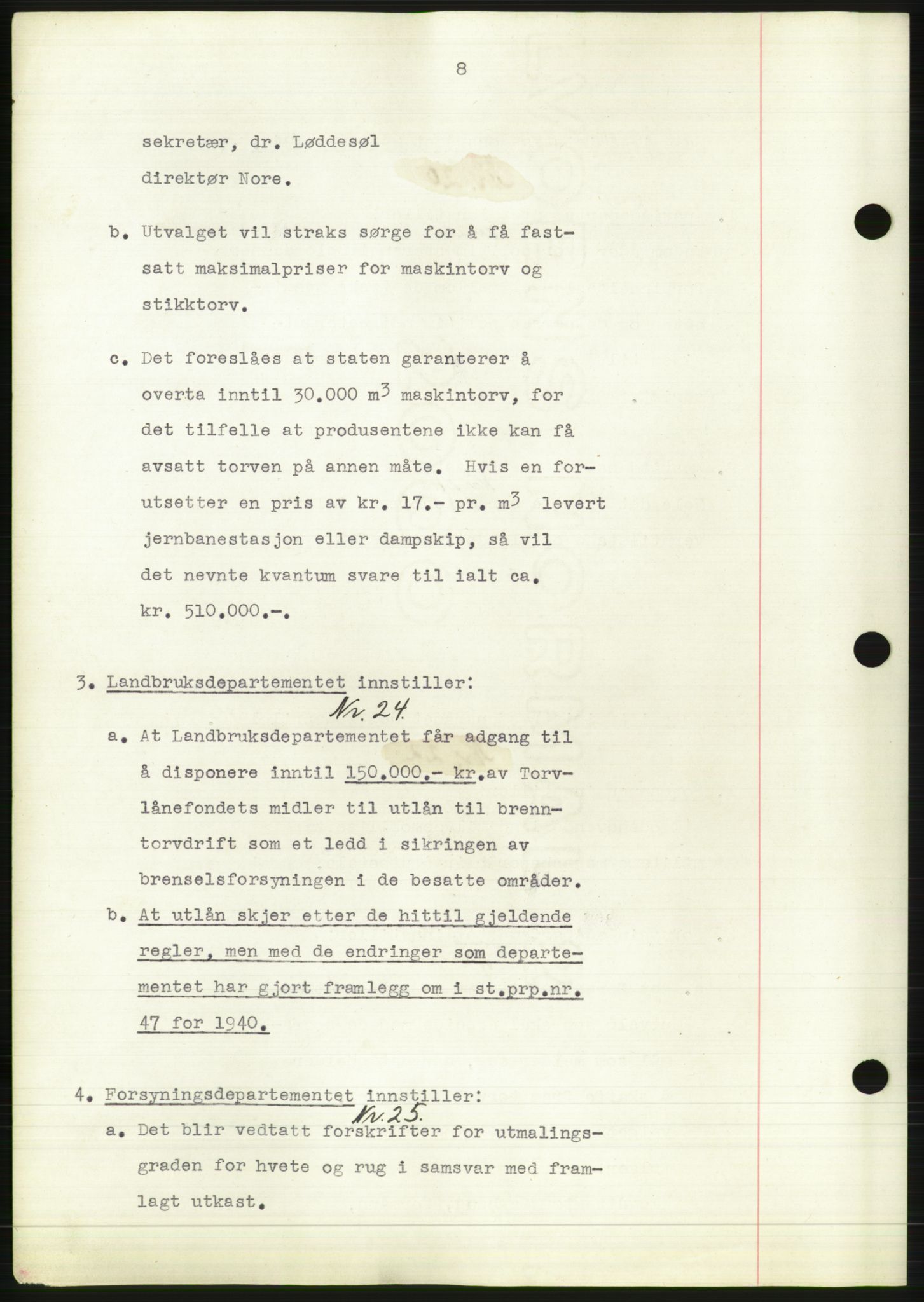 Administrasjonsrådet, AV/RA-S-1004/A/L0002: Vedtaksprotokoll 16/4-25/9, 1940, p. 12