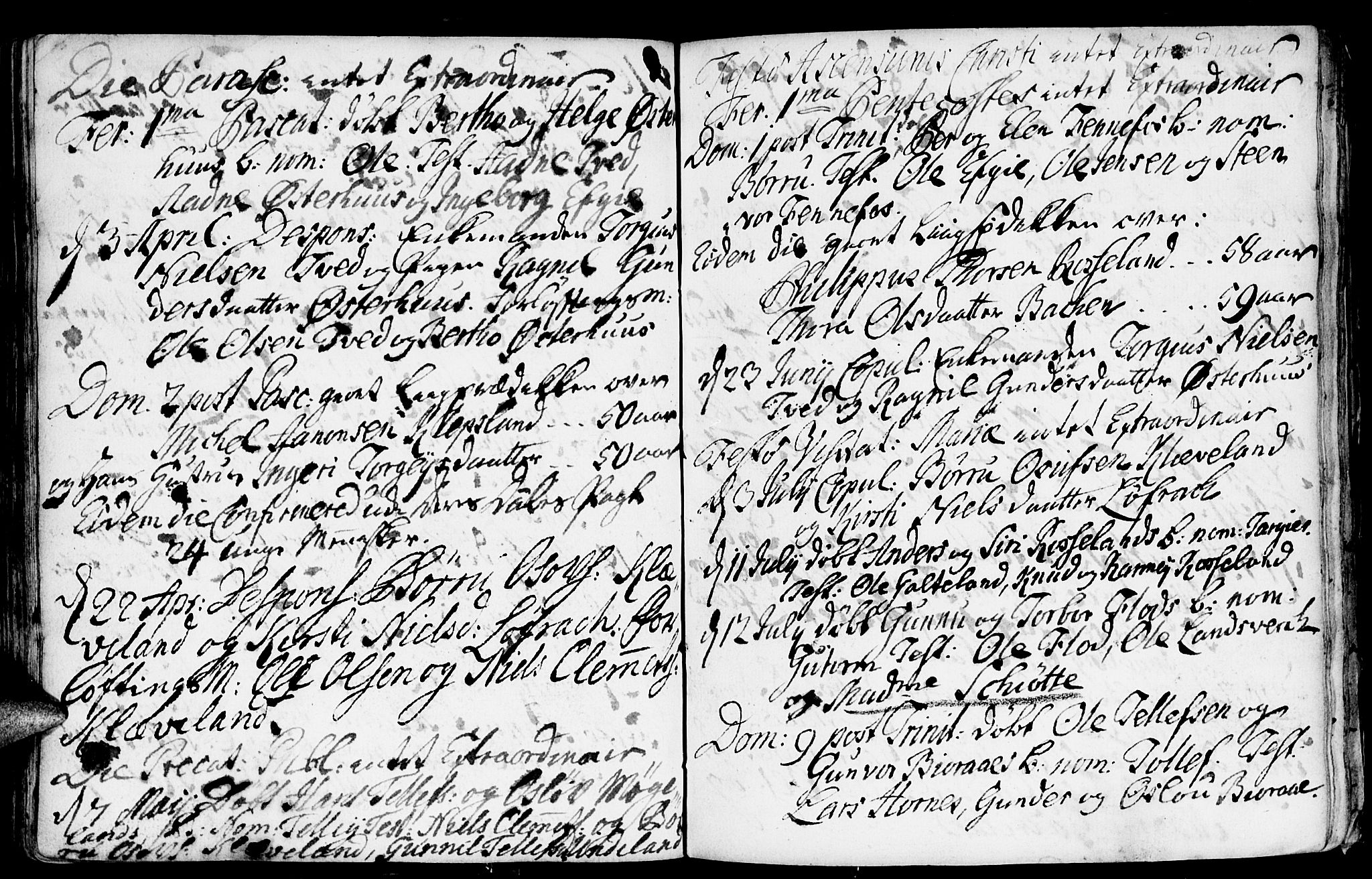 Evje sokneprestkontor, SAK/1111-0008/F/Fa/Faa/L0001: Parish register (official) no. A 1, 1705-1760, p. 120