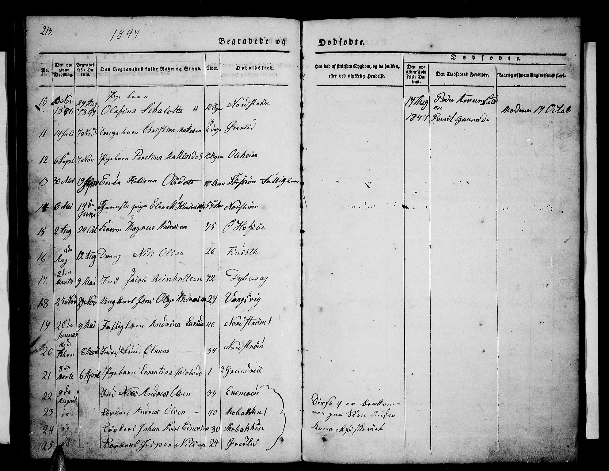 Tranøy sokneprestkontor, AV/SATØ-S-1313/I/Ia/Iab/L0001klokker: Parish register (copy) no. 1, 1835-1853, p. 213