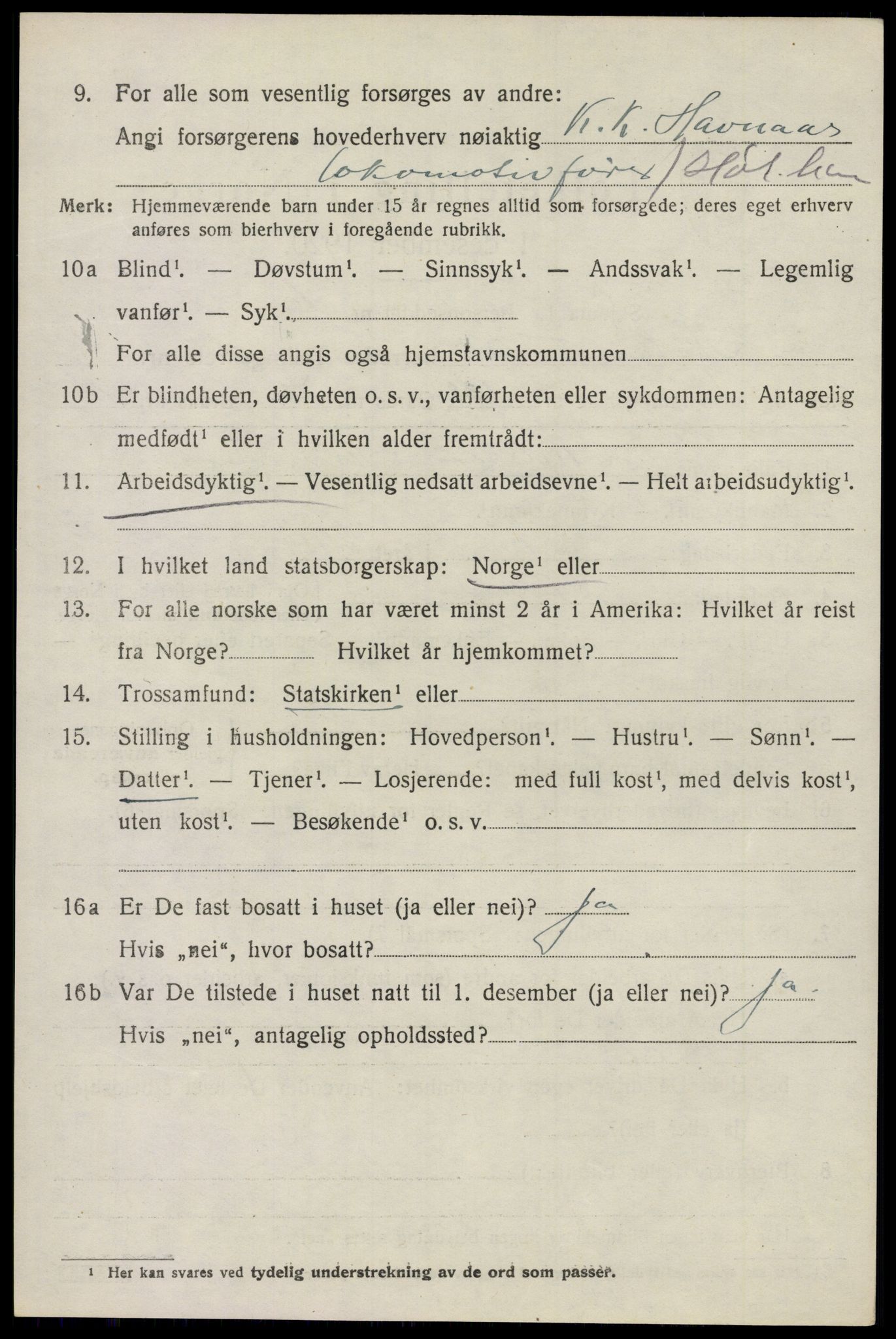 SAO, 1920 census for Høland, 1920, p. 3690