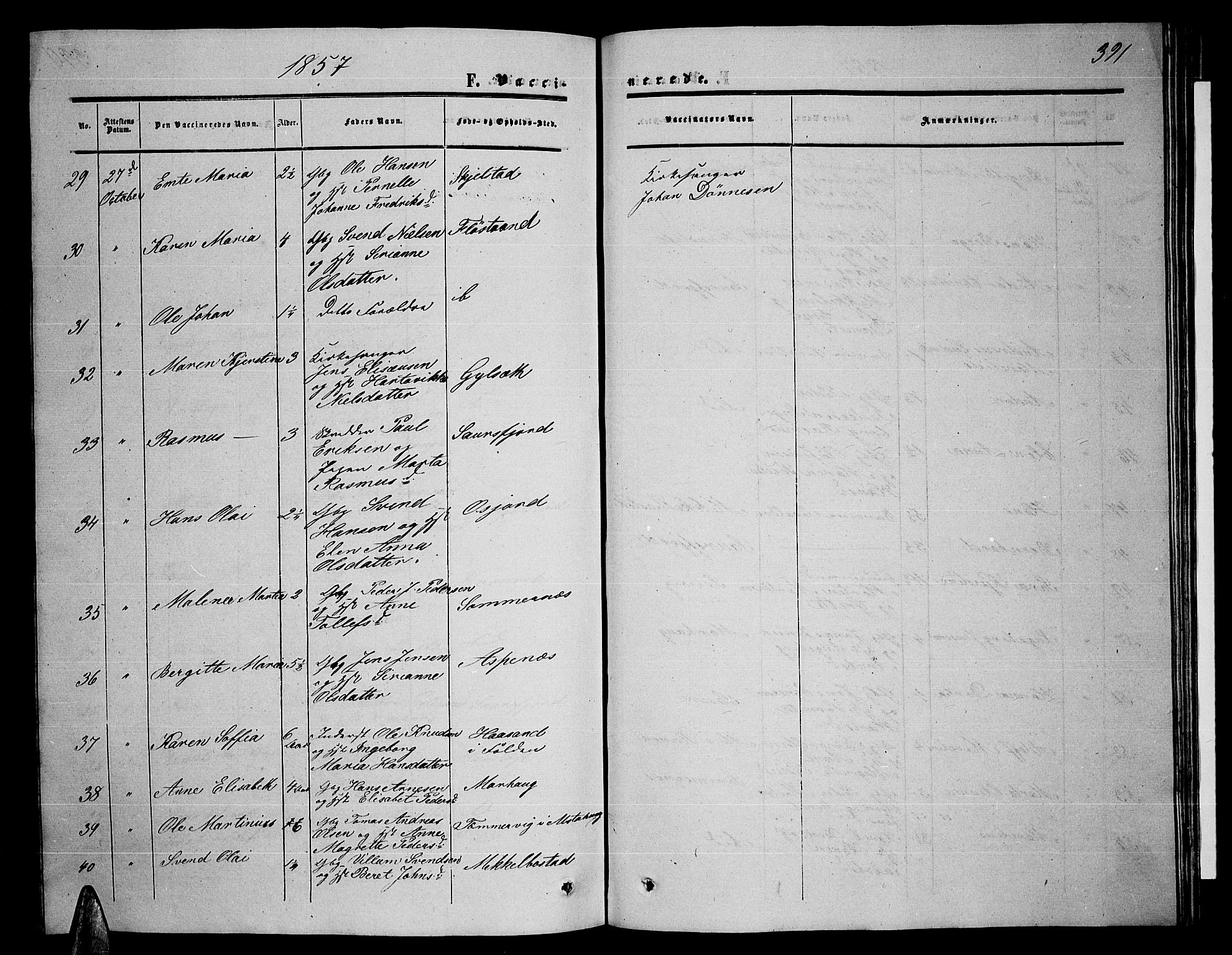 Ministerialprotokoller, klokkerbøker og fødselsregistre - Nordland, AV/SAT-A-1459/857/L0827: Parish register (copy) no. 857C02, 1852-1879, p. 391