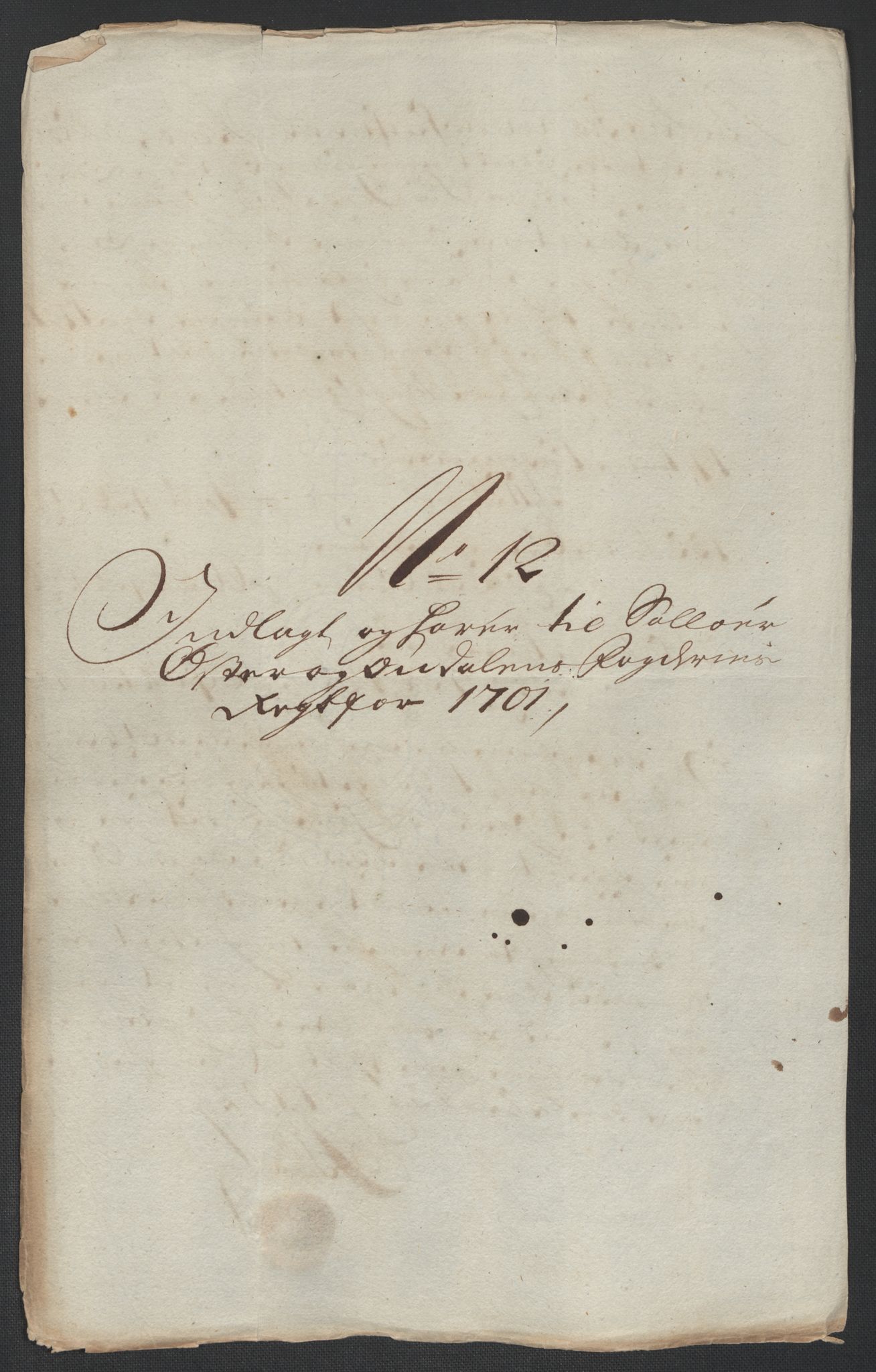 Rentekammeret inntil 1814, Reviderte regnskaper, Fogderegnskap, AV/RA-EA-4092/R13/L0839: Fogderegnskap Solør, Odal og Østerdal, 1701, p. 203