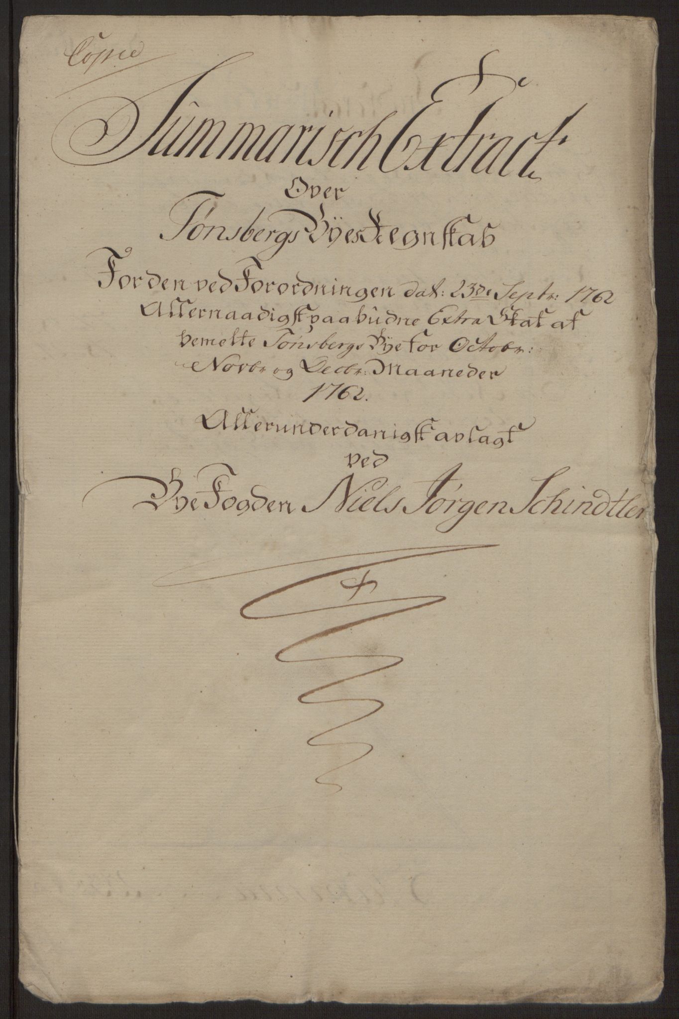 Rentekammeret inntil 1814, Reviderte regnskaper, Byregnskaper, AV/RA-EA-4066/R/Rh/L0162/0001: [H4] Kontribusjonsregnskap / Ekstraskatt, Tønsberg, 1762-1772, p. 7