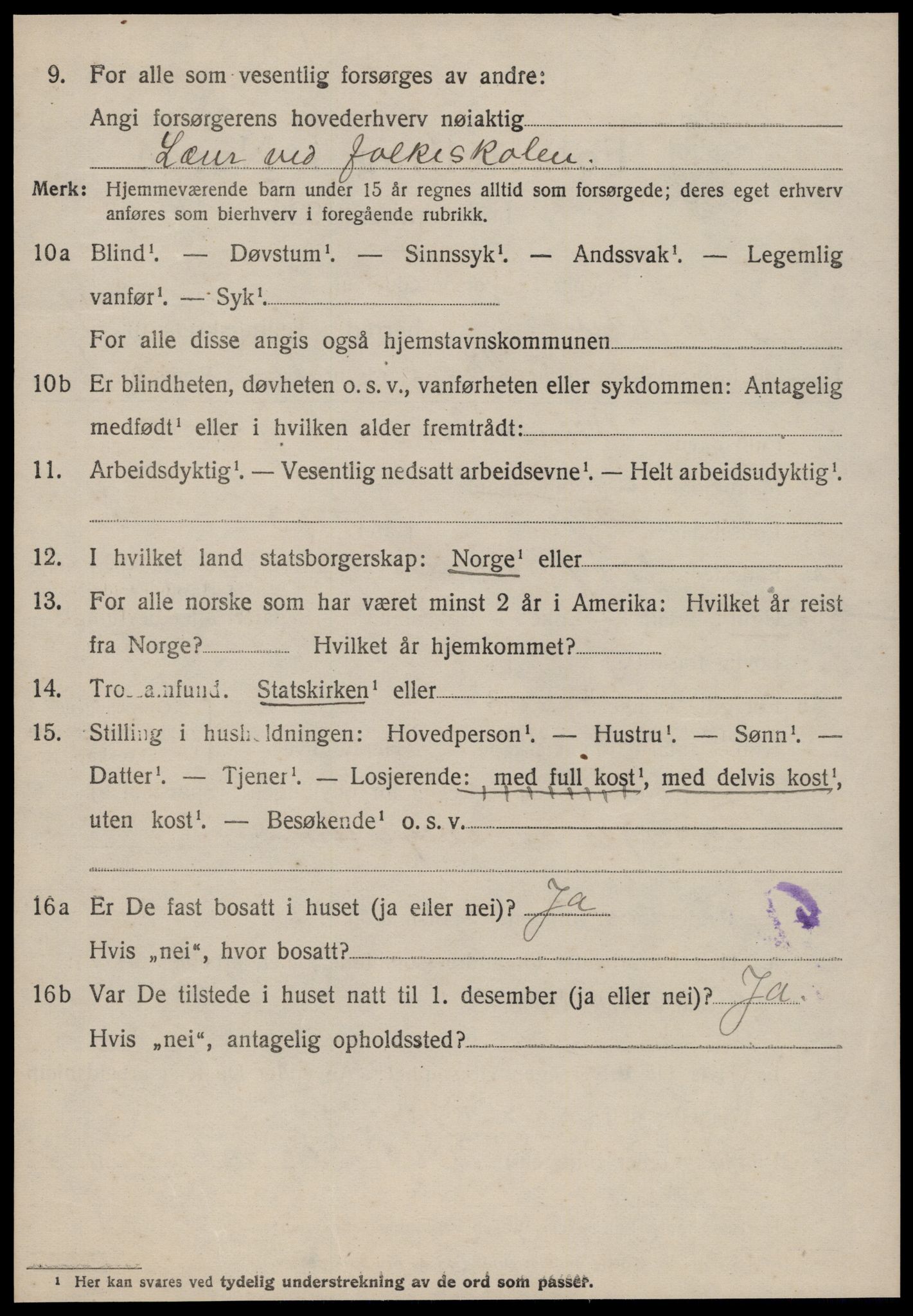 SAT, 1920 census for Sykkylven, 1920, p. 3186