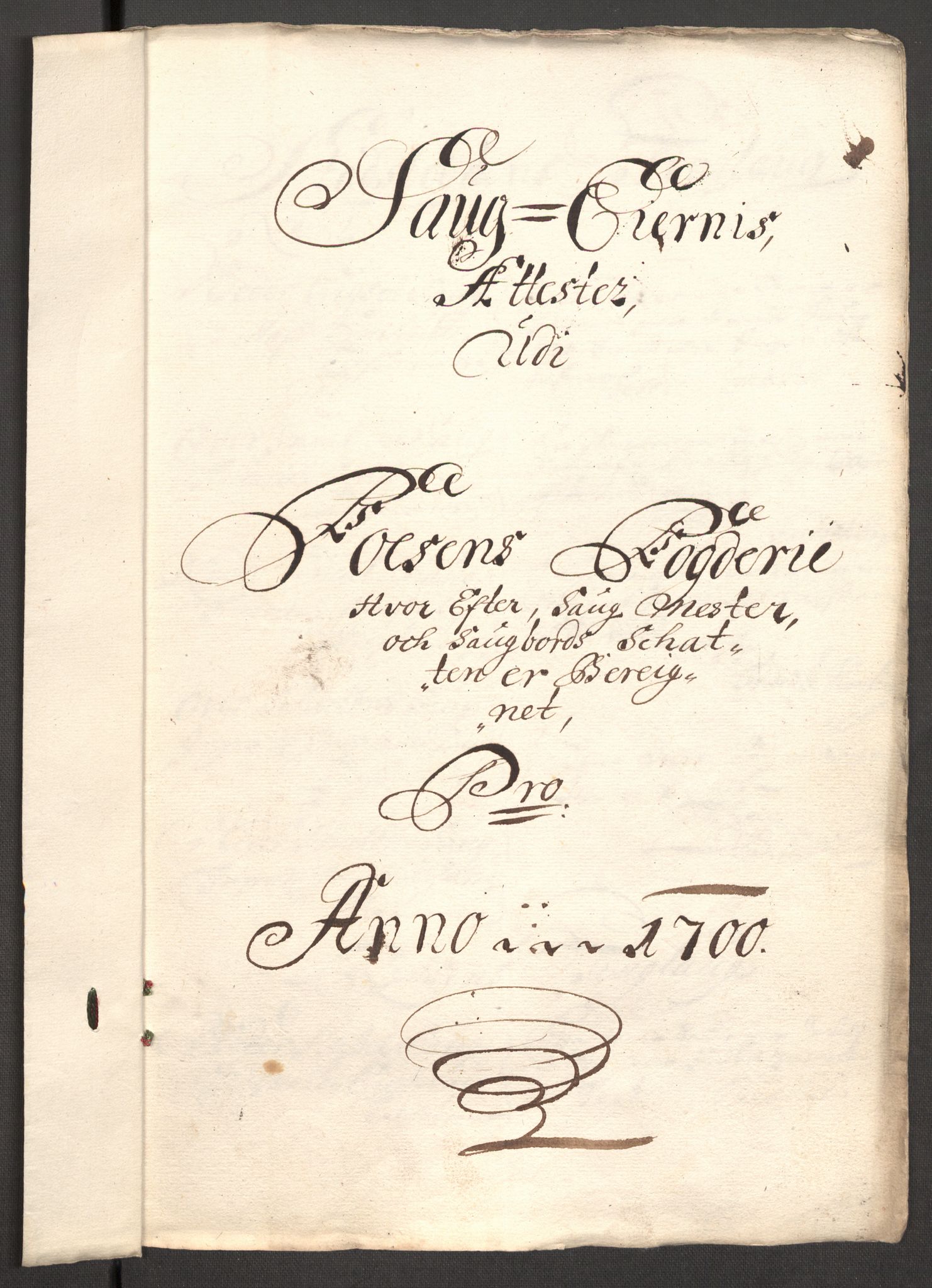 Rentekammeret inntil 1814, Reviderte regnskaper, Fogderegnskap, AV/RA-EA-4092/R57/L3854: Fogderegnskap Fosen, 1700-1701, p. 138