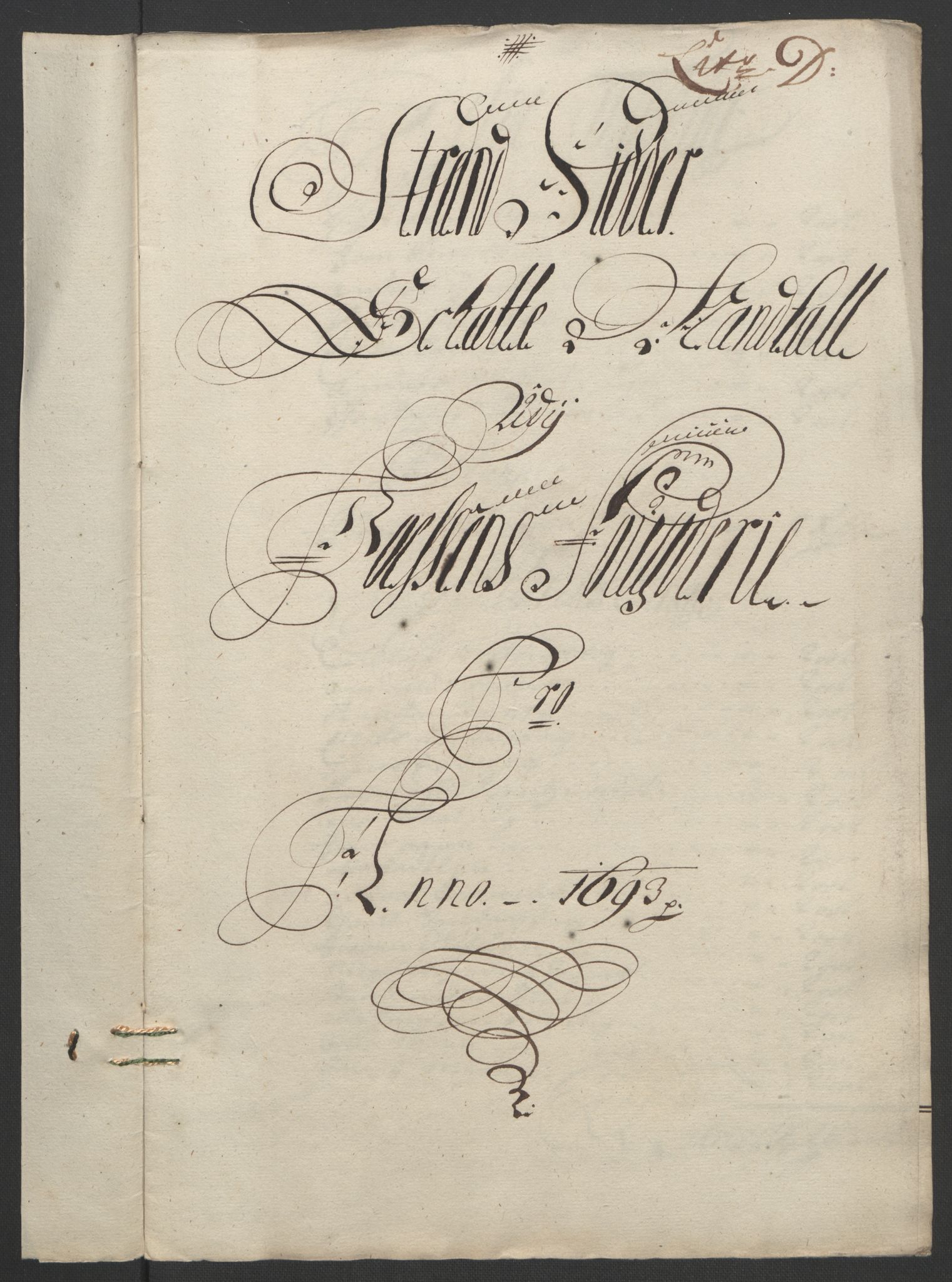 Rentekammeret inntil 1814, Reviderte regnskaper, Fogderegnskap, RA/EA-4092/R57/L3849: Fogderegnskap Fosen, 1692-1693, p. 451