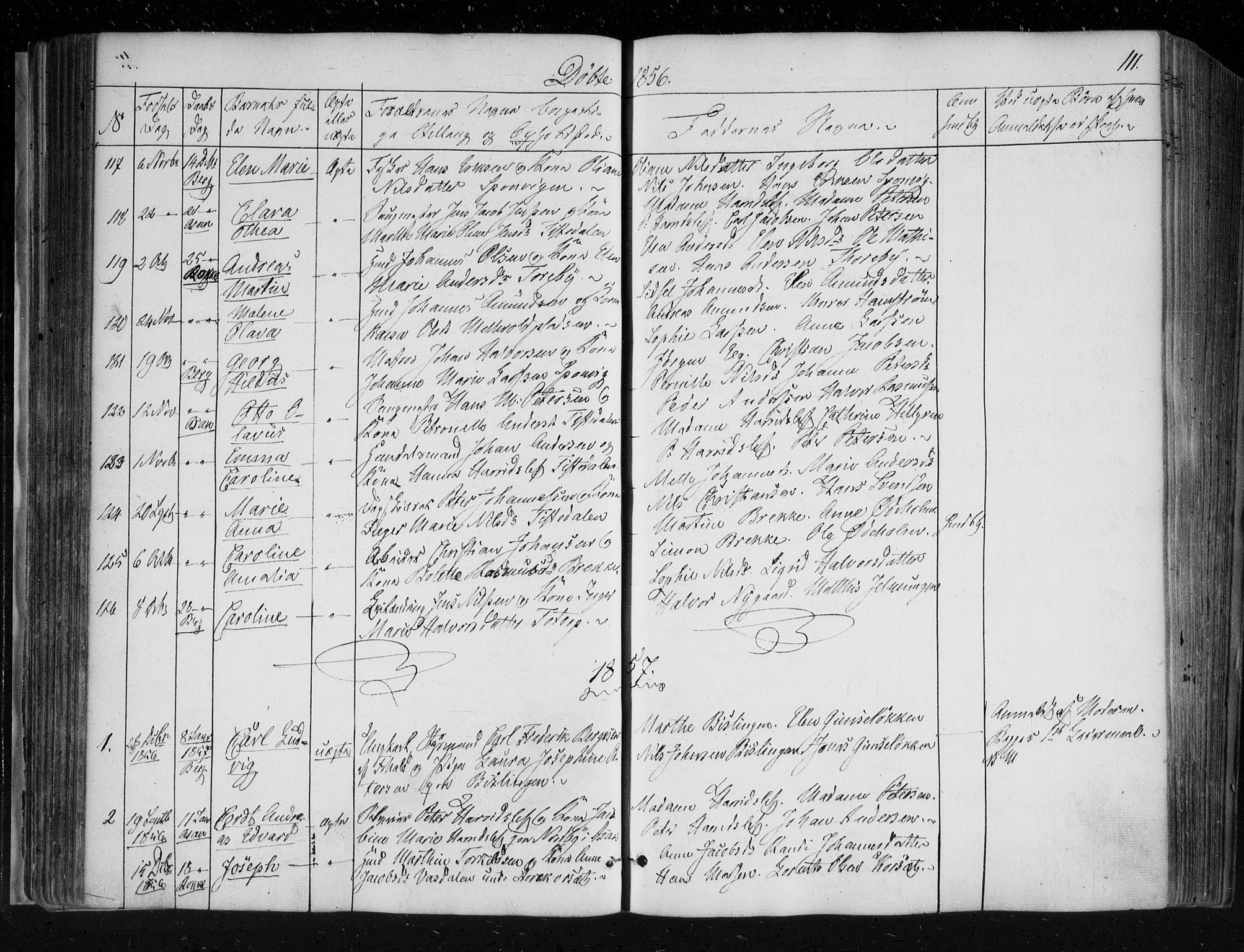 Berg prestekontor Kirkebøker, AV/SAO-A-10902/F/Fa/L0004: Parish register (official) no. I 4, 1843-1860, p. 111