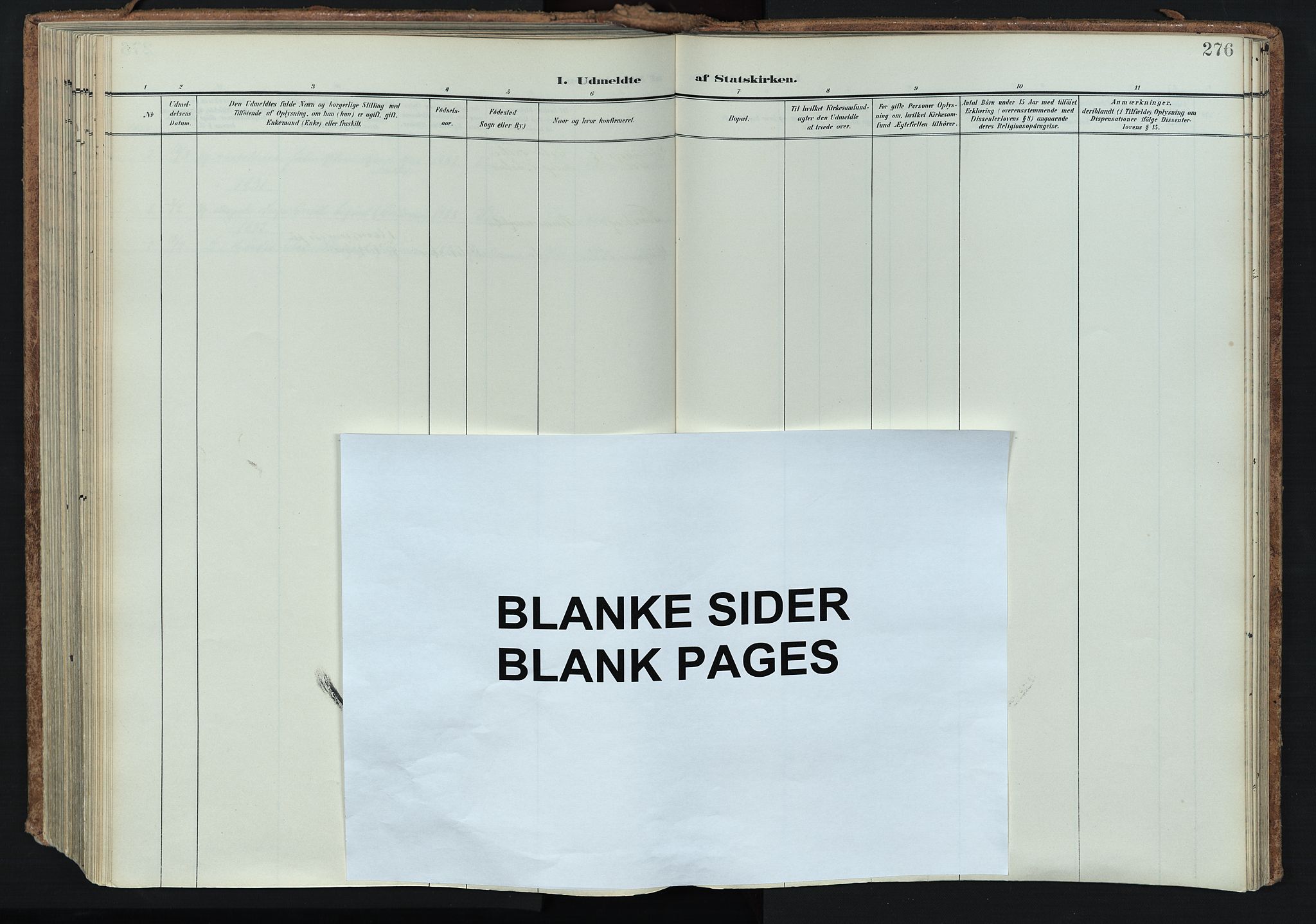 Våle kirkebøker, SAKO/A-334/F/Fa/L0012: Parish register (official) no. I 12, 1907-1934, p. 276